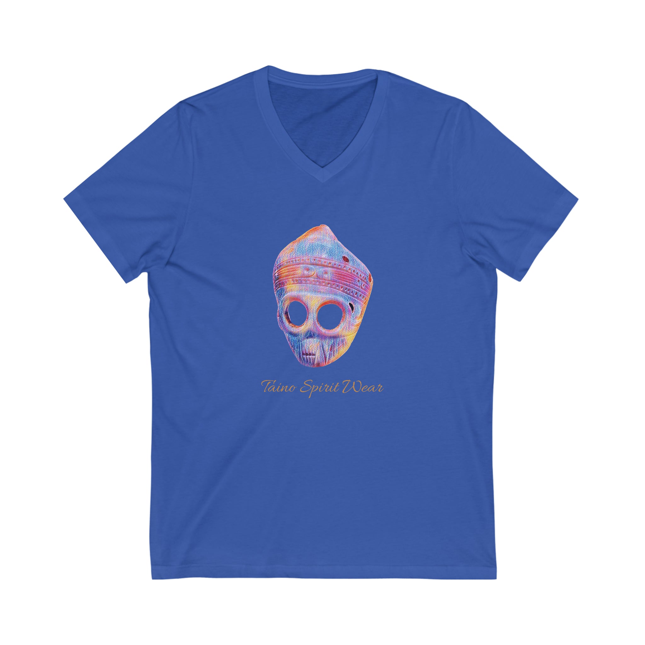 Taino Artifact Unisex Jersey Short Sleeve V-Neck Tee