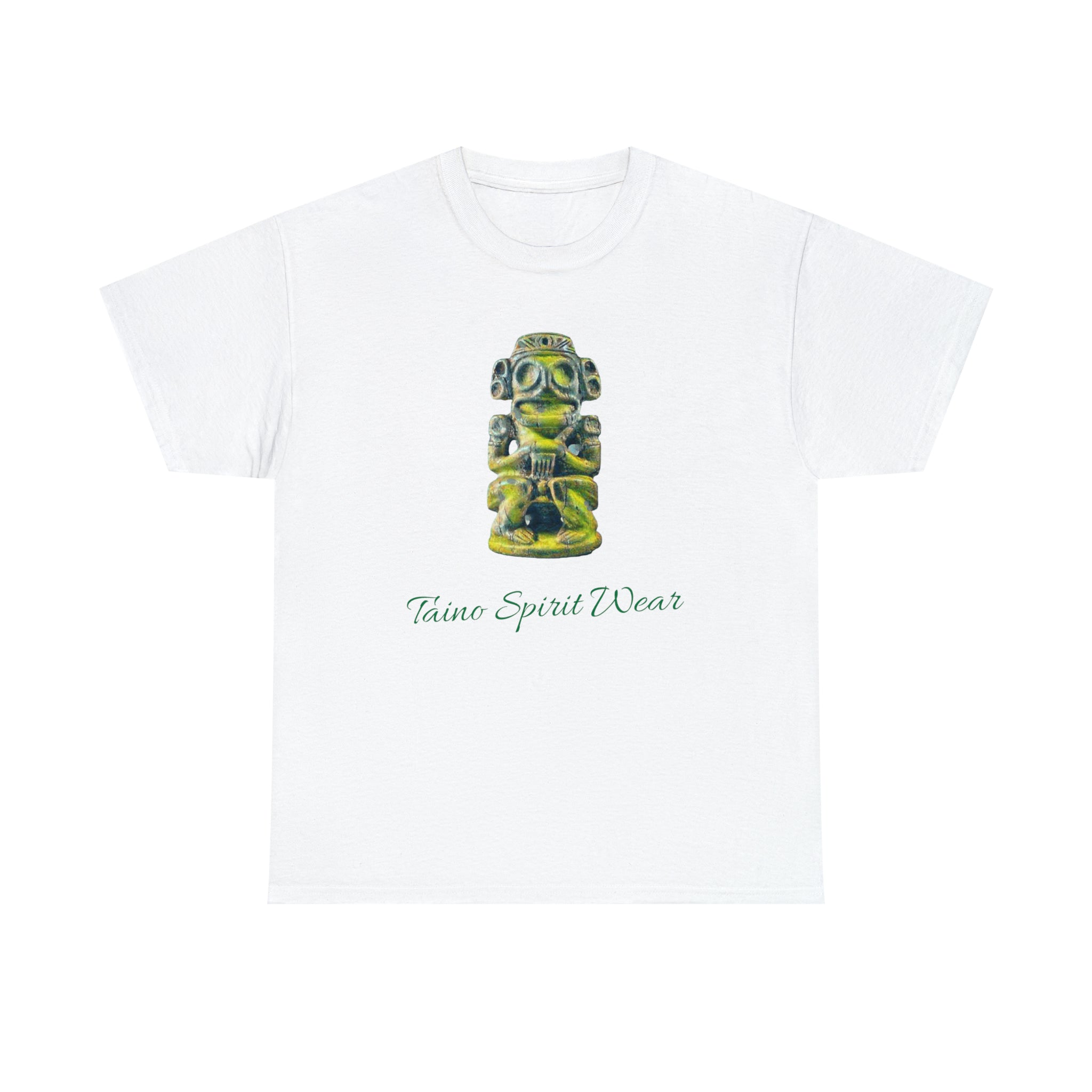 Taino Green Zemi Unisex Heavy Cotton Tee