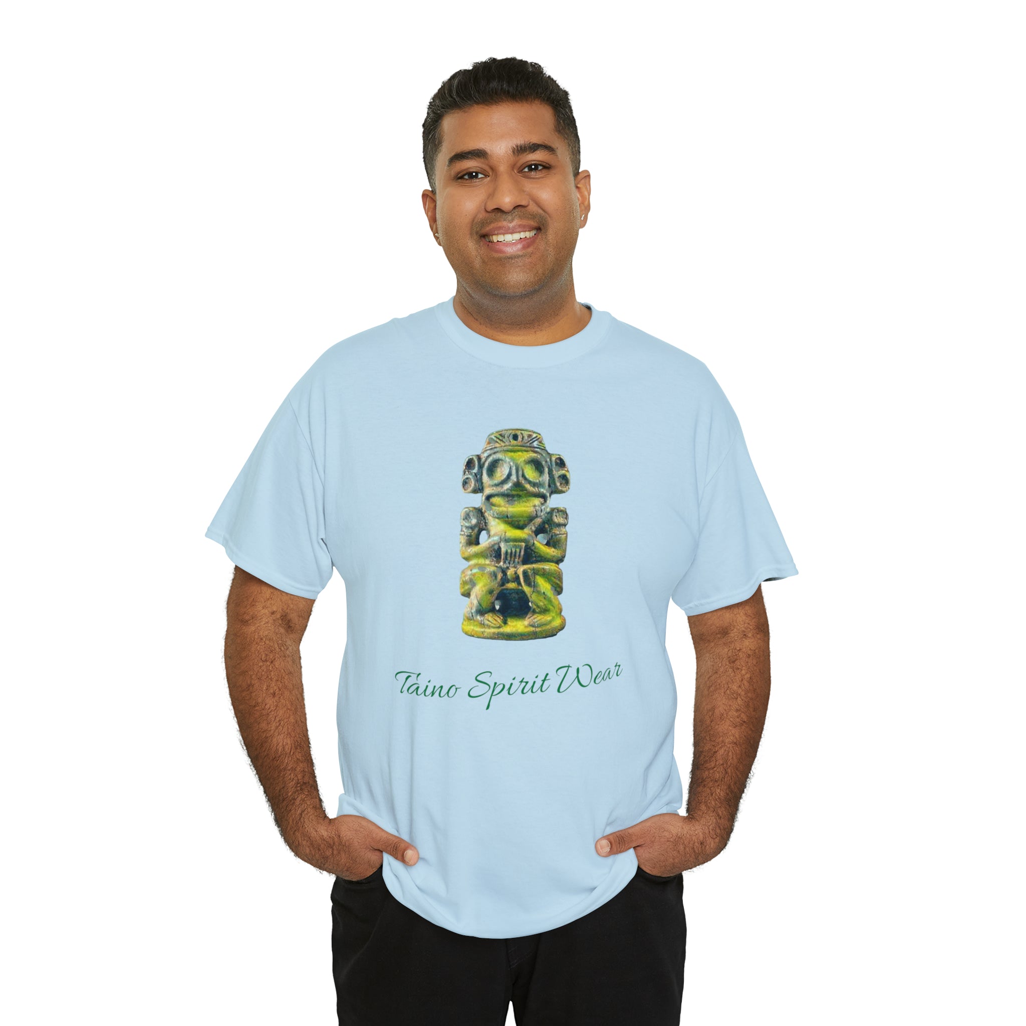 Taino Green Zemi Unisex Heavy Cotton Tee