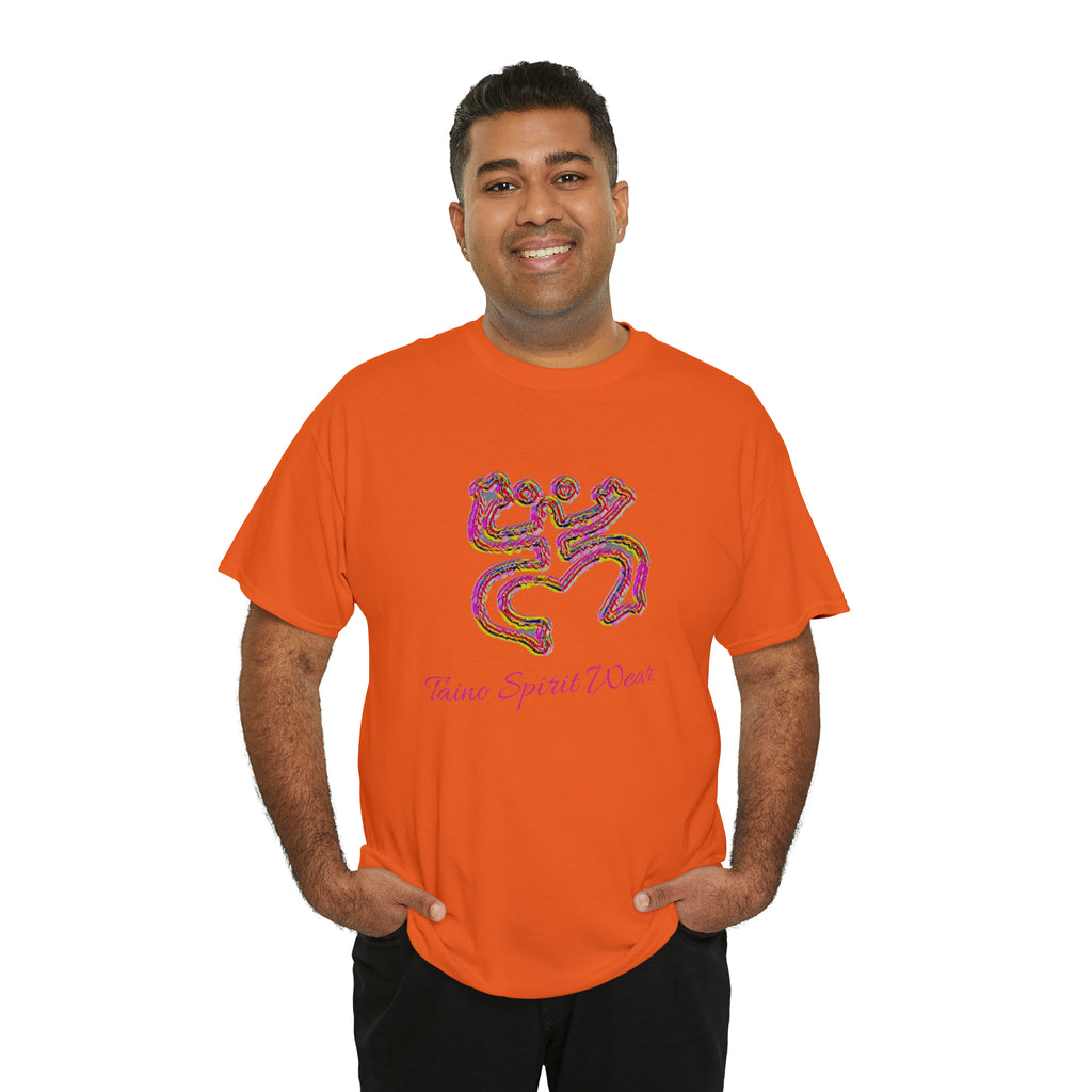 Taino/Puerto Rican Red Coqui Unisex Heavy Cotton Tee