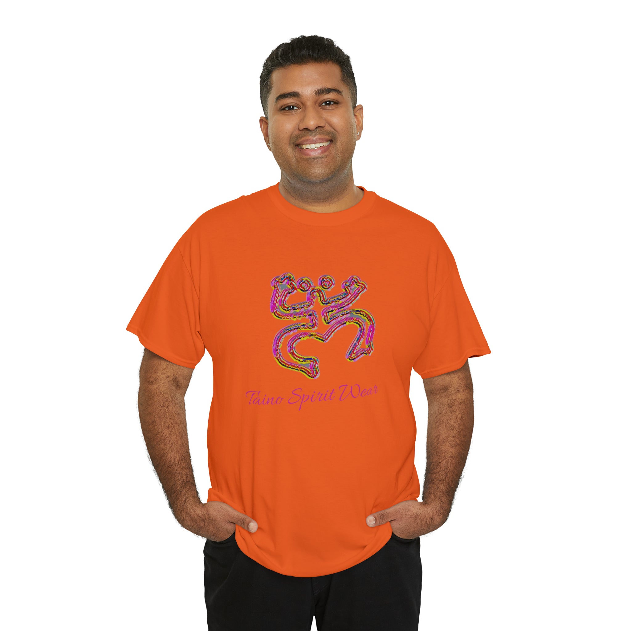 Taino/Puerto Rican Red Coqui Unisex Heavy Cotton Tee