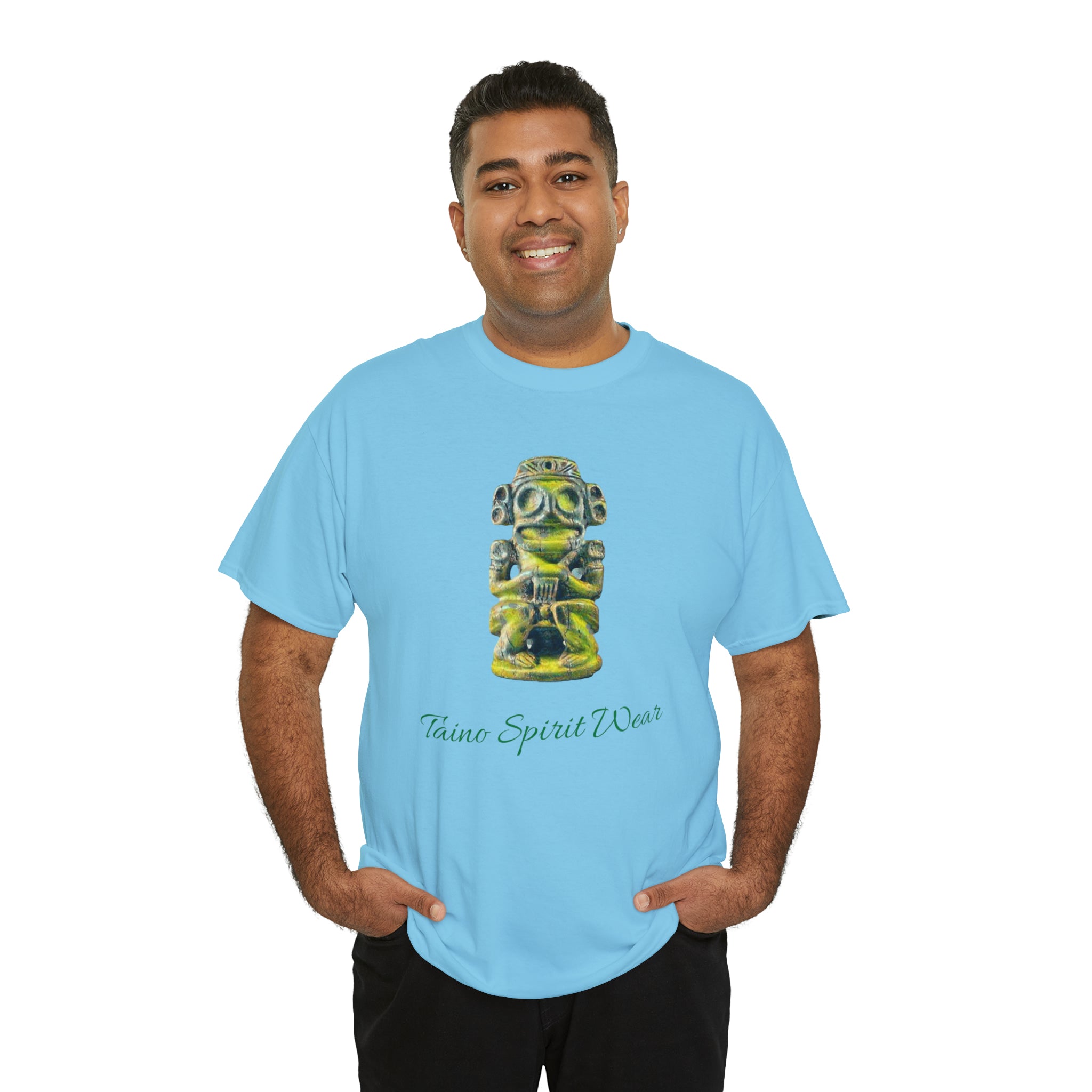 Taino Green Zemi Unisex Heavy Cotton Tee