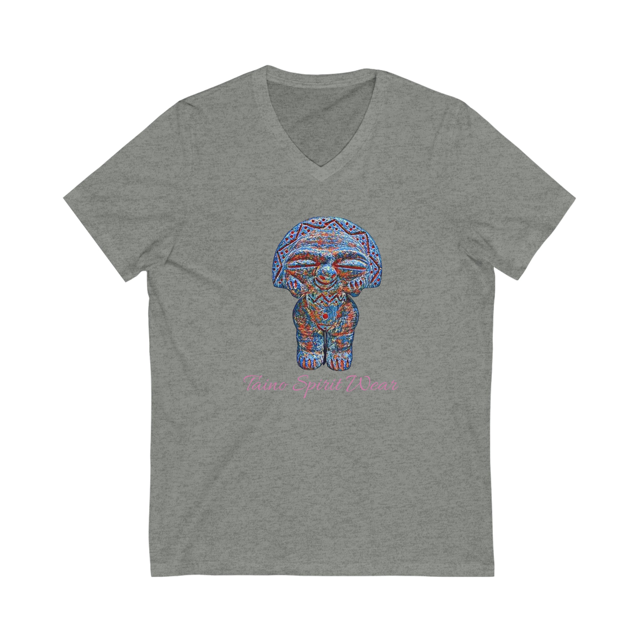 Taino Artifact Unisex Jersey Short Sleeve V-Neck Tee