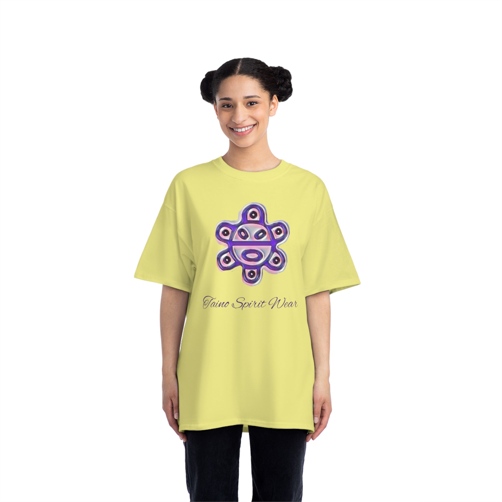 Purple Taino Sun Beefy-T®  Short-Sleeve T-Shirt