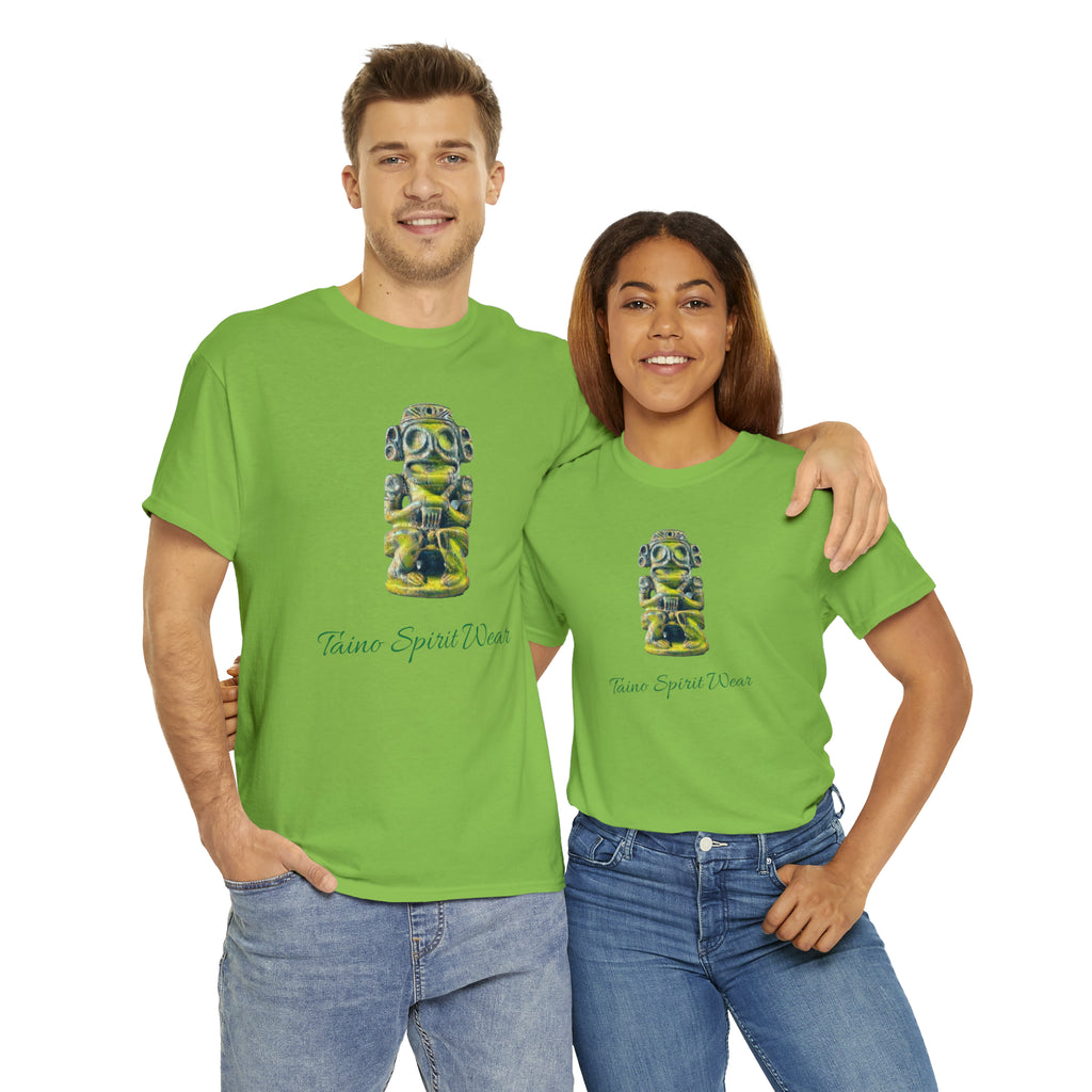 Taino Green Zemi Unisex Heavy Cotton Tee