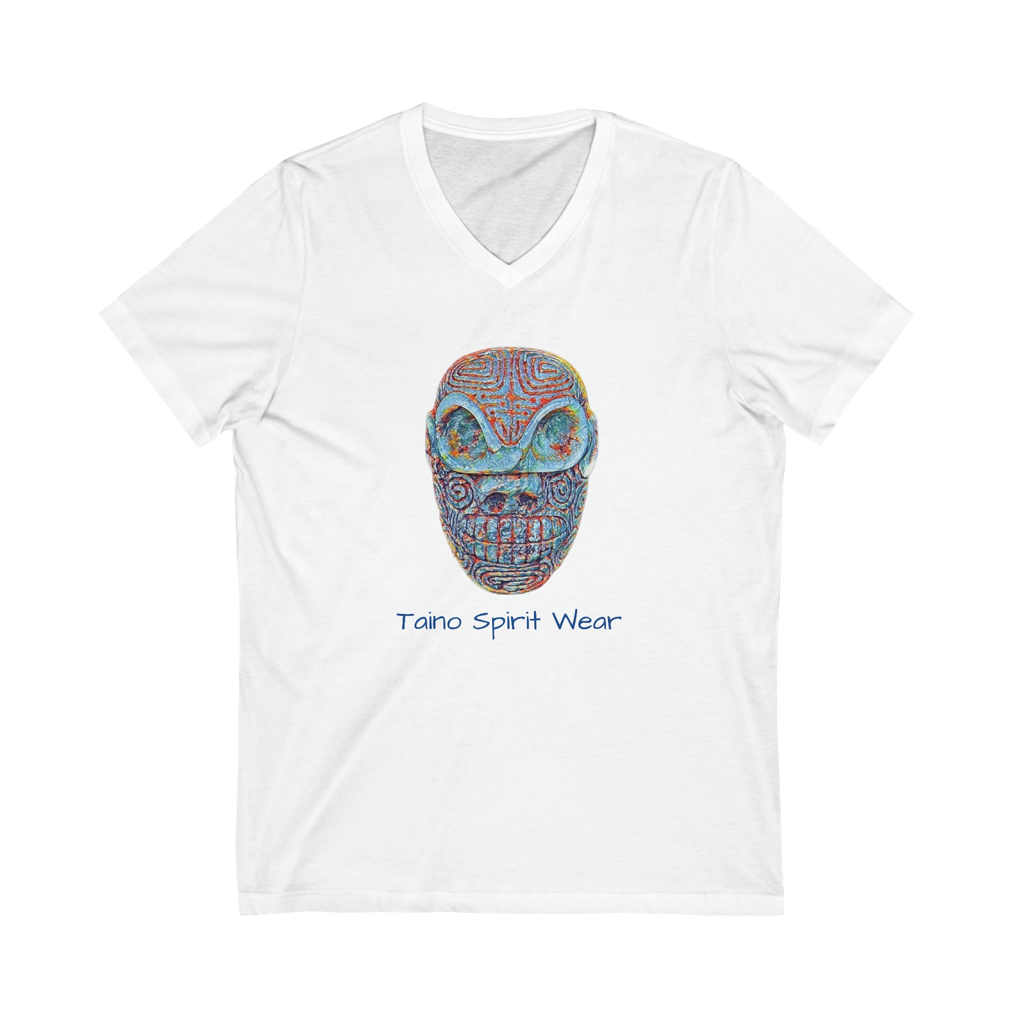 Taino Artifact Unisex Jersey Short Sleeve V-Neck Tee