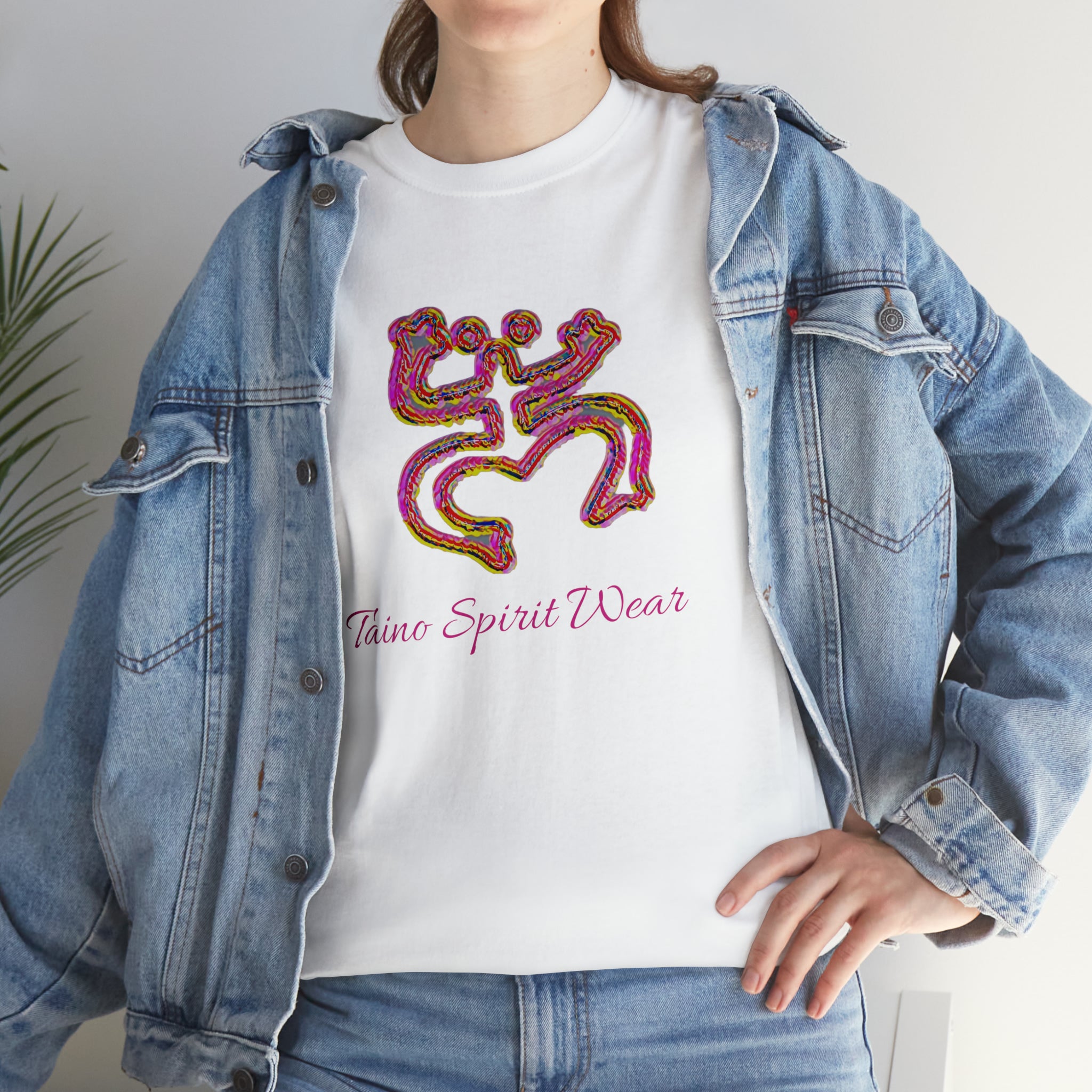 Taino/Puerto Rican Red Coqui Unisex Heavy Cotton Tee