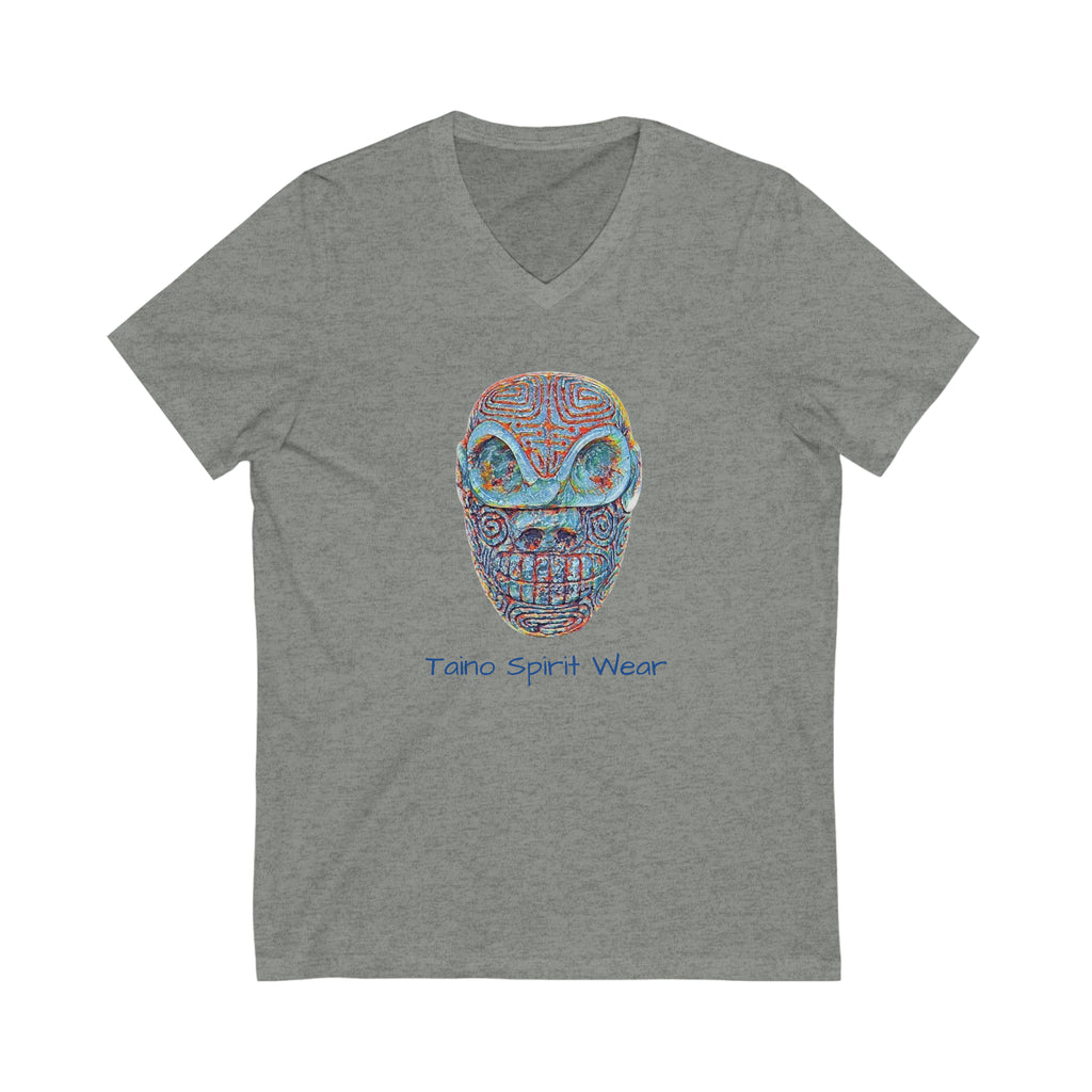 Taino Artifact Unisex Jersey Short Sleeve V-Neck Tee