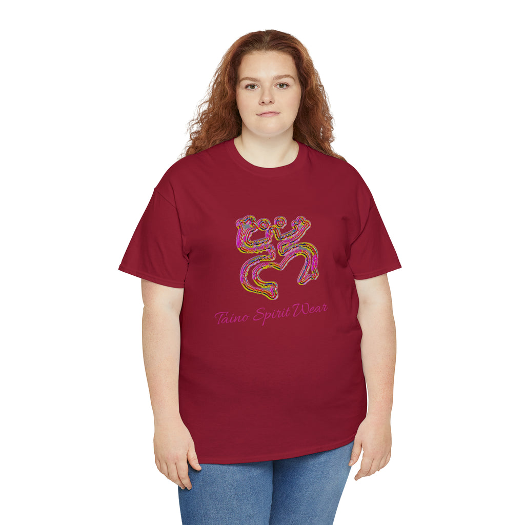 Taino/Puerto Rican Red Coqui Unisex Heavy Cotton Tee