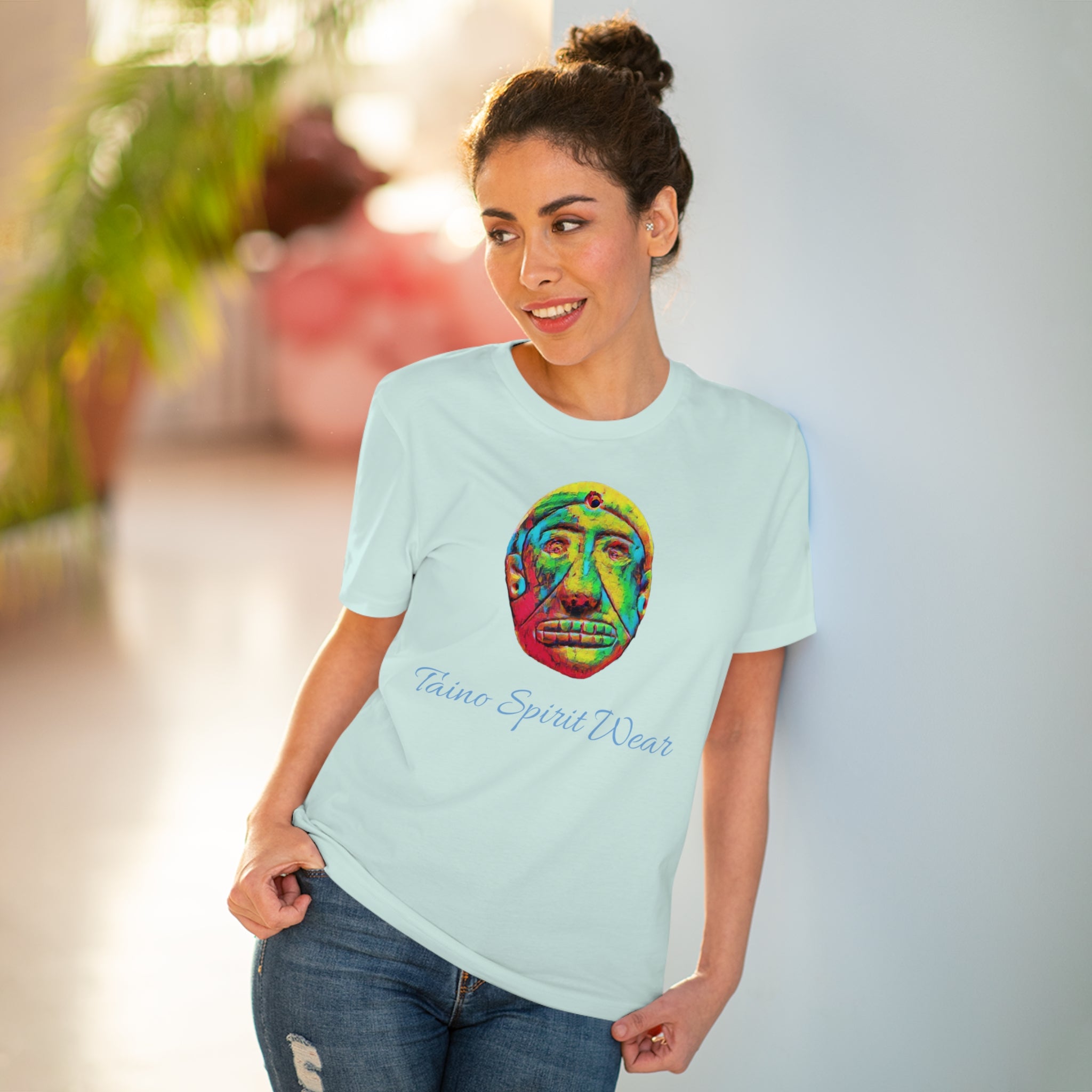 Taino Multicolored Artifact Organic Creator T-shirt - Unisex