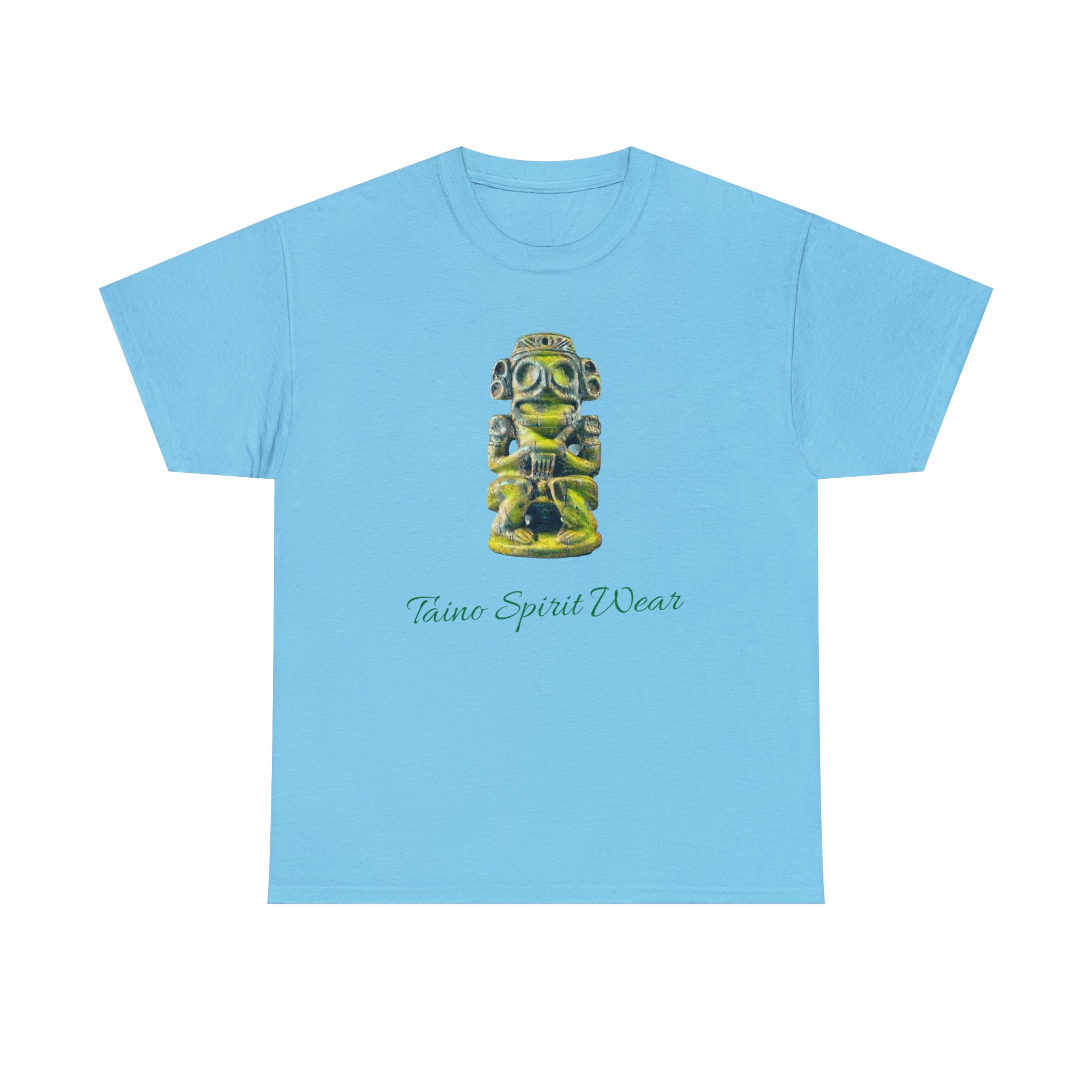 Taino Green Zemi Unisex Heavy Cotton Tee