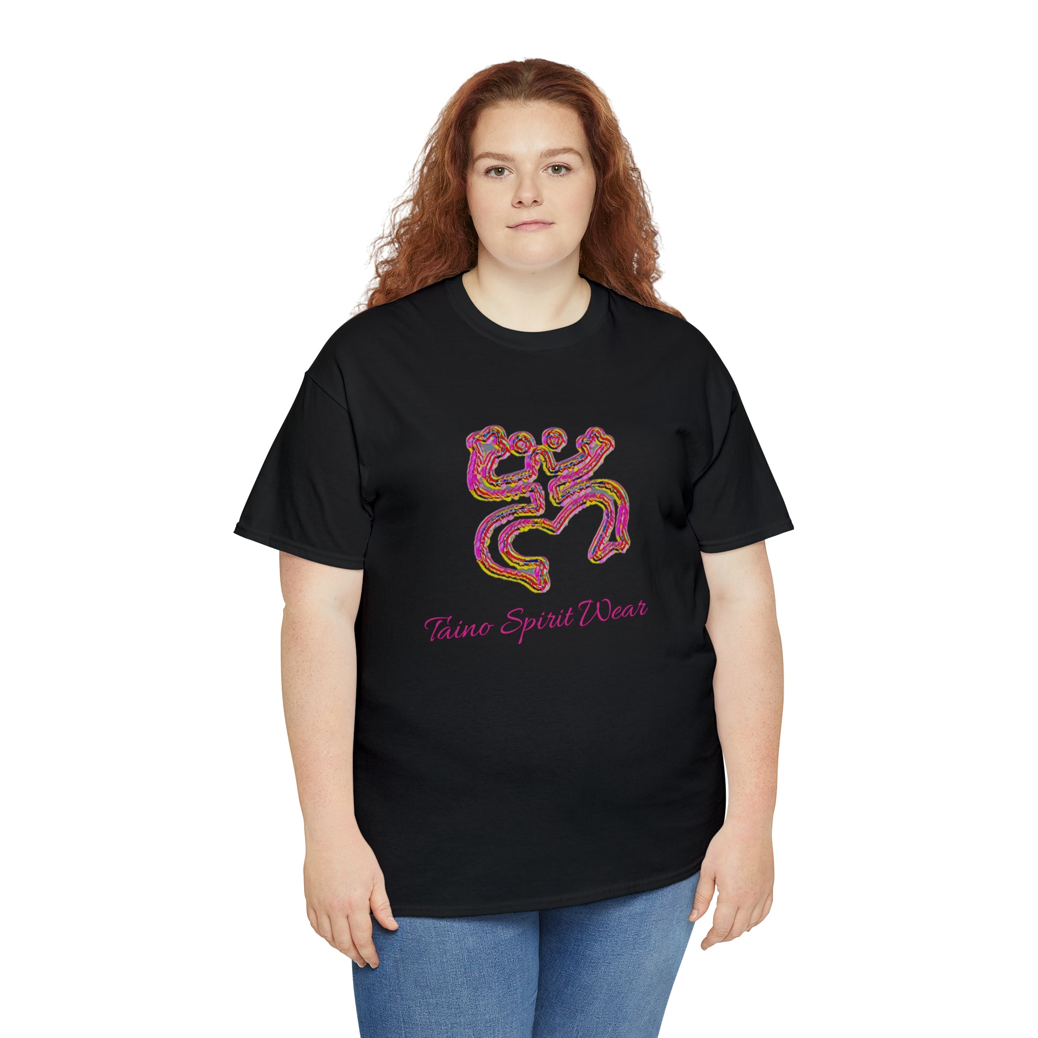 Taino/Puerto Rican Red Coqui Unisex Heavy Cotton Tee