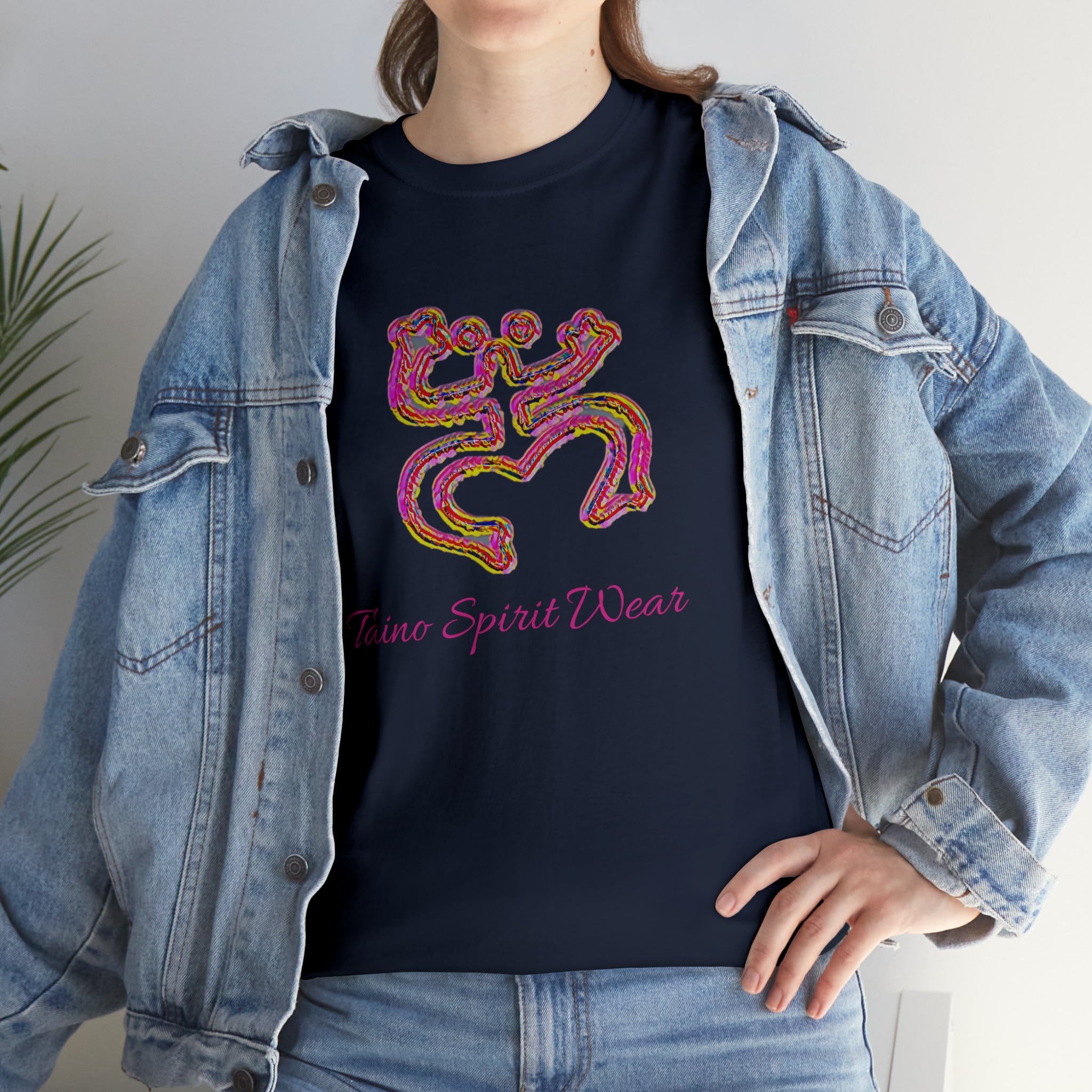 Taino/Puerto Rican Red Coqui Unisex Heavy Cotton Tee