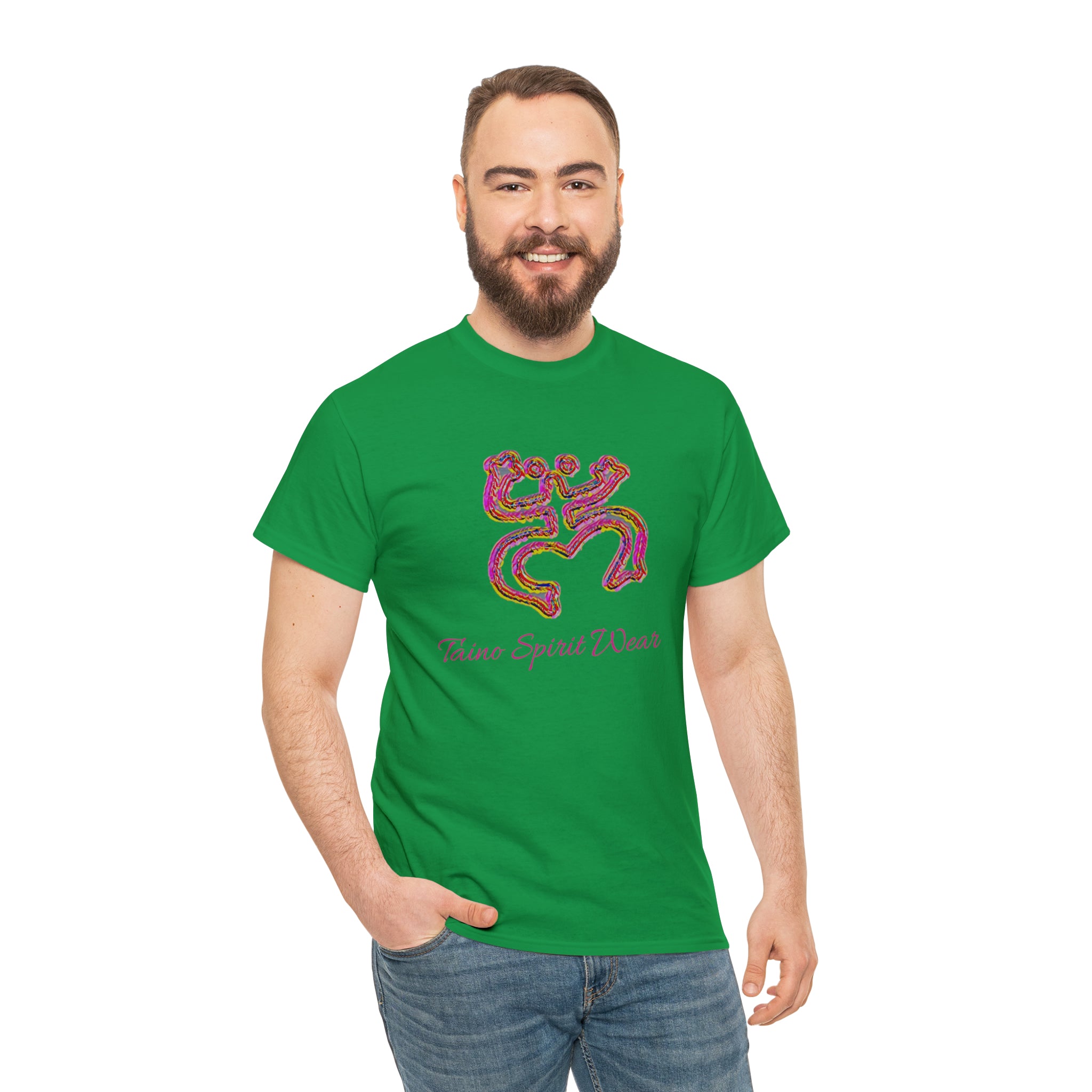 Taino/Puerto Rican Red Coqui Unisex Heavy Cotton Tee