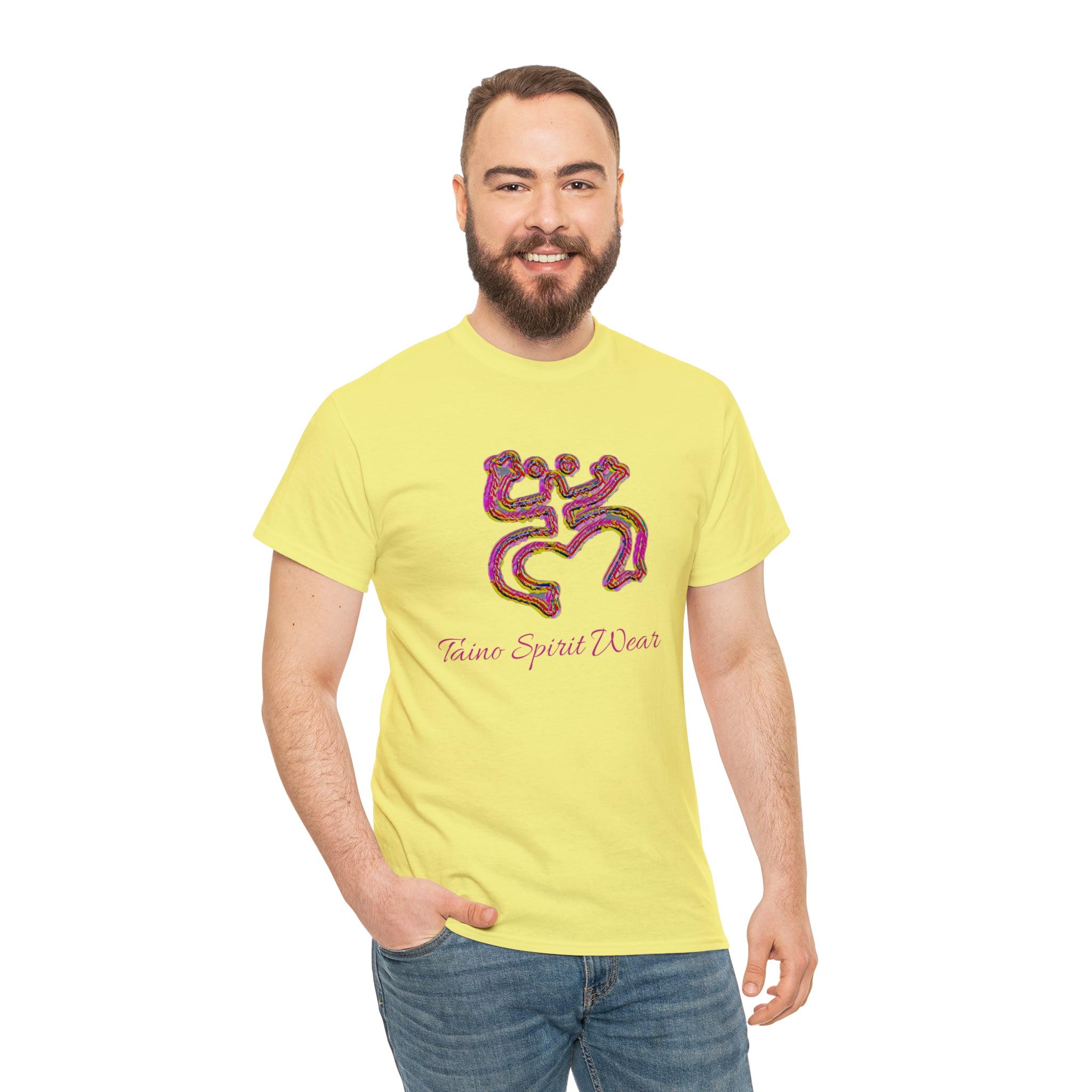 Taino/Puerto Rican Red Coqui Unisex Heavy Cotton Tee