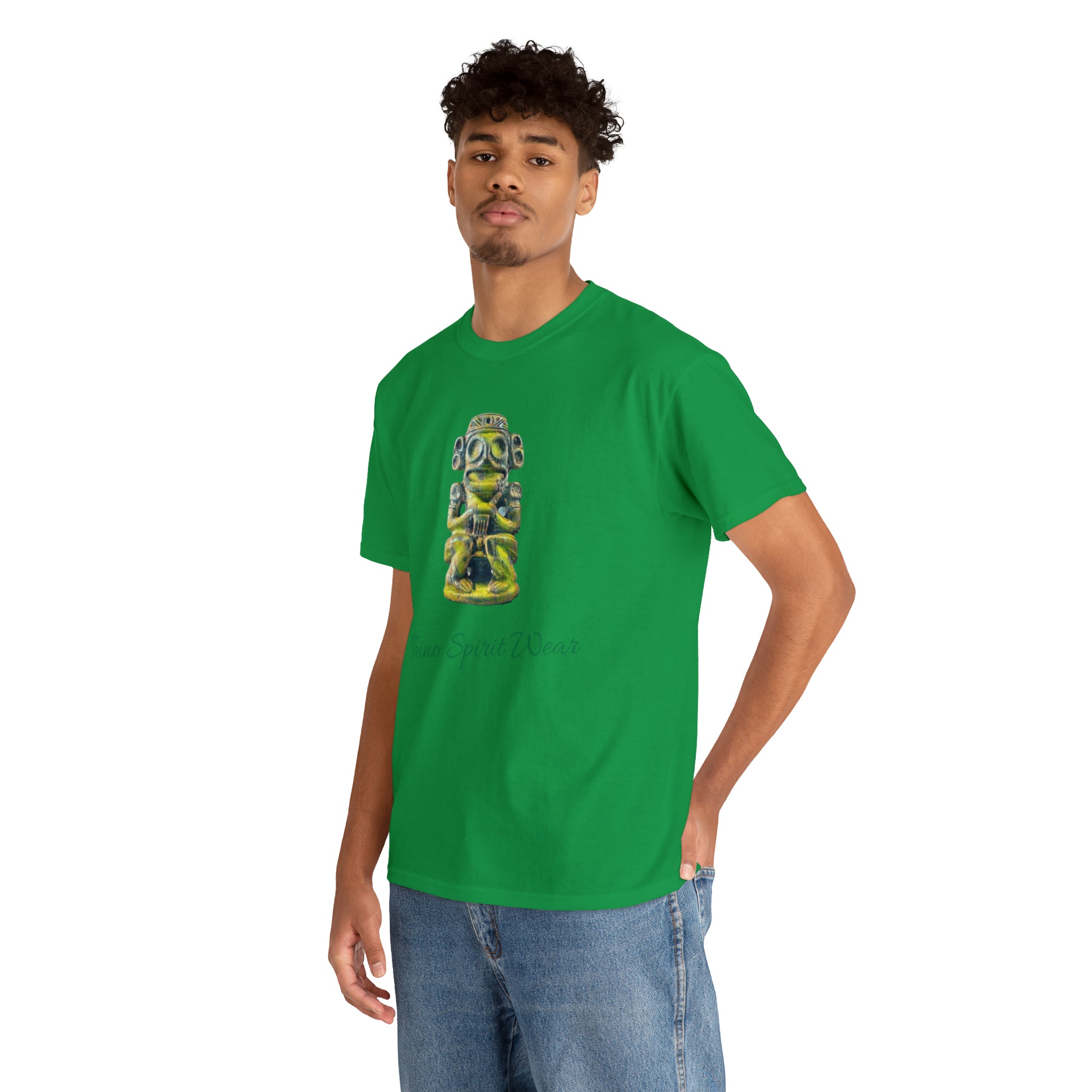 Taino Green Zemi Unisex Heavy Cotton Tee