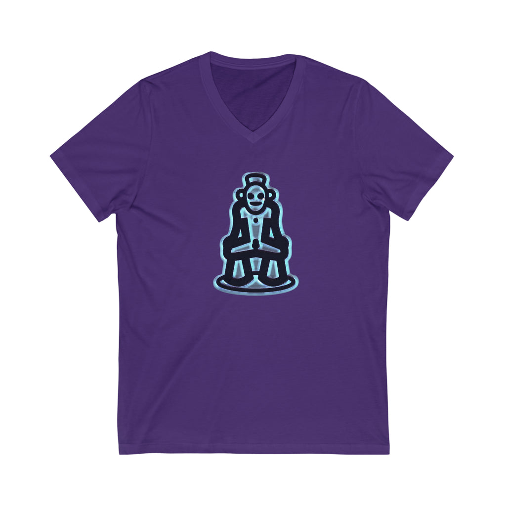 Taino Symbolism Unisex Jersey Short Sleeve V-Neck Tee