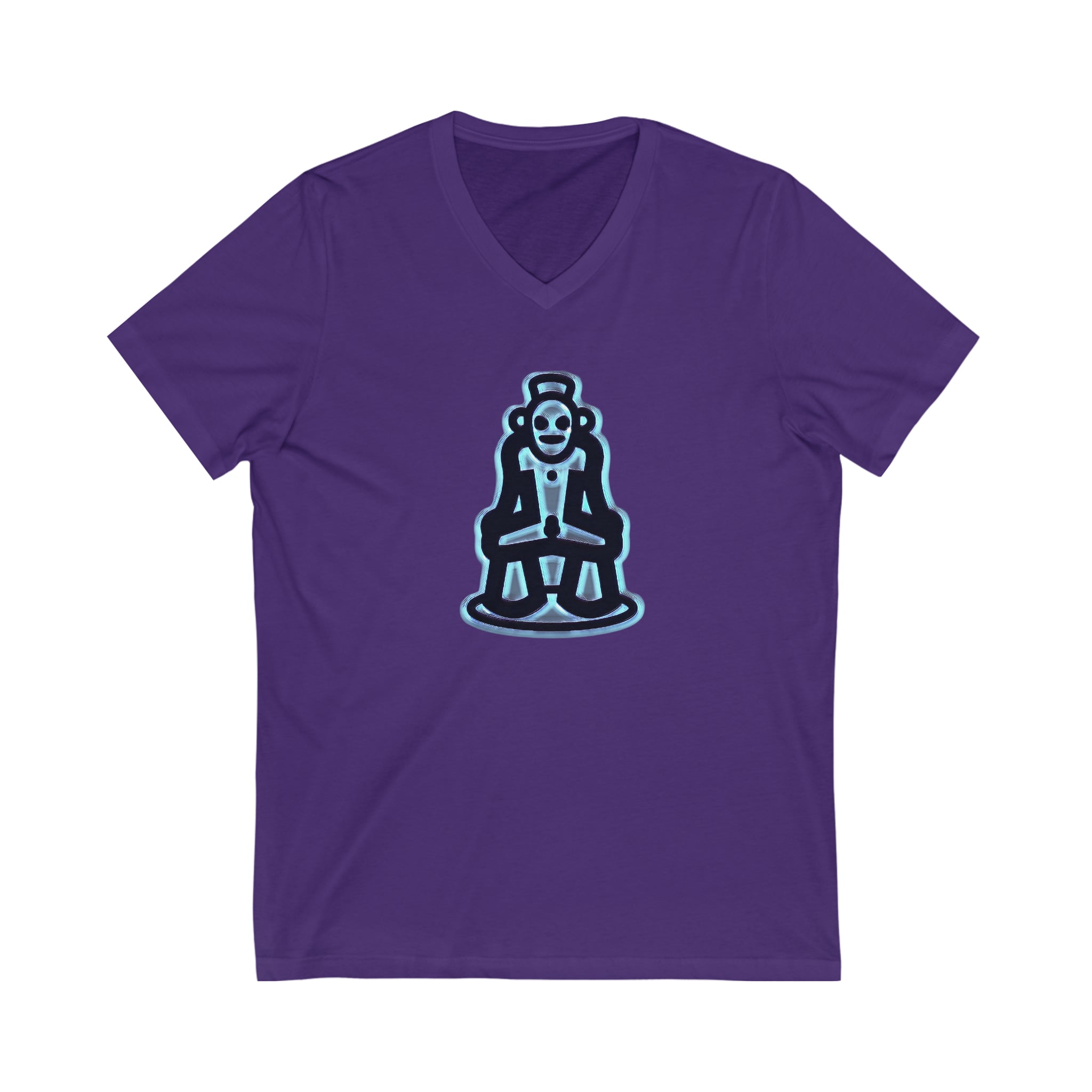 Taino Symbolism Unisex Jersey Short Sleeve V-Neck Tee