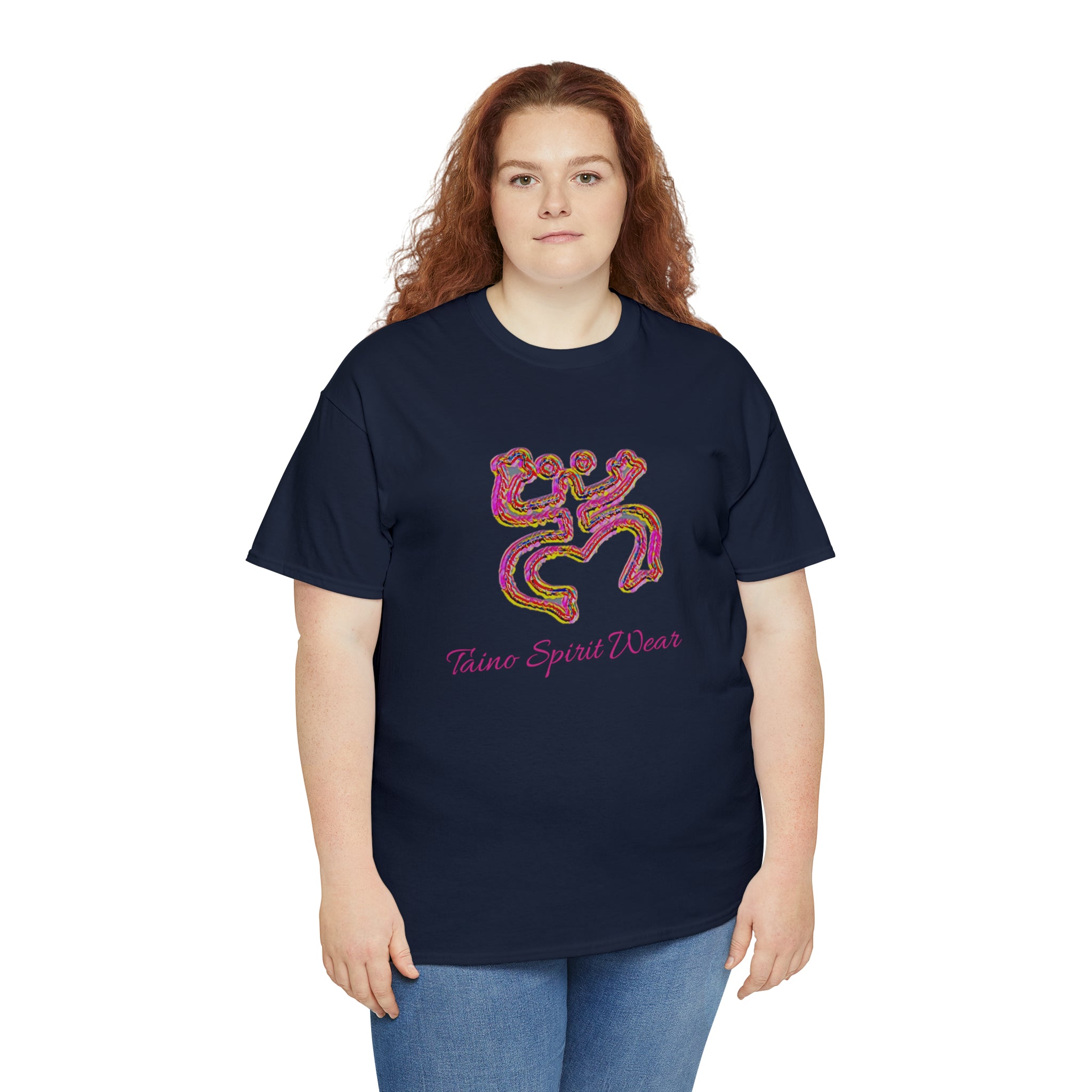 Taino/Puerto Rican Red Coqui Unisex Heavy Cotton Tee