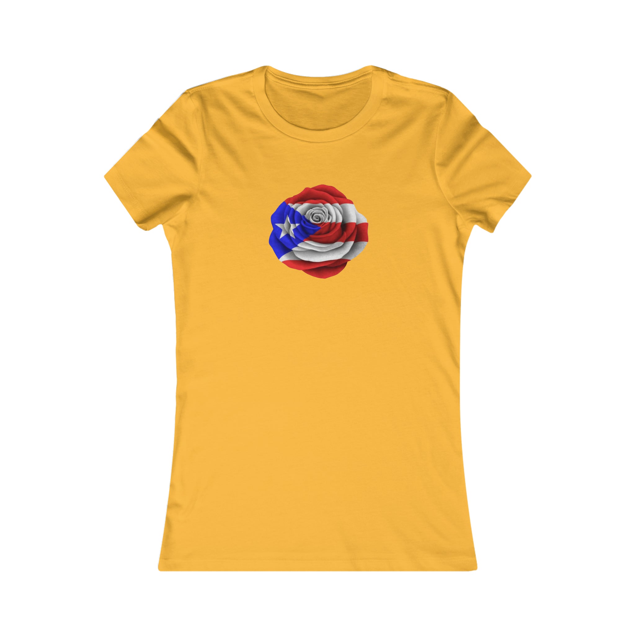 Puerto Rican Flag Rose Women's Favorite Tee