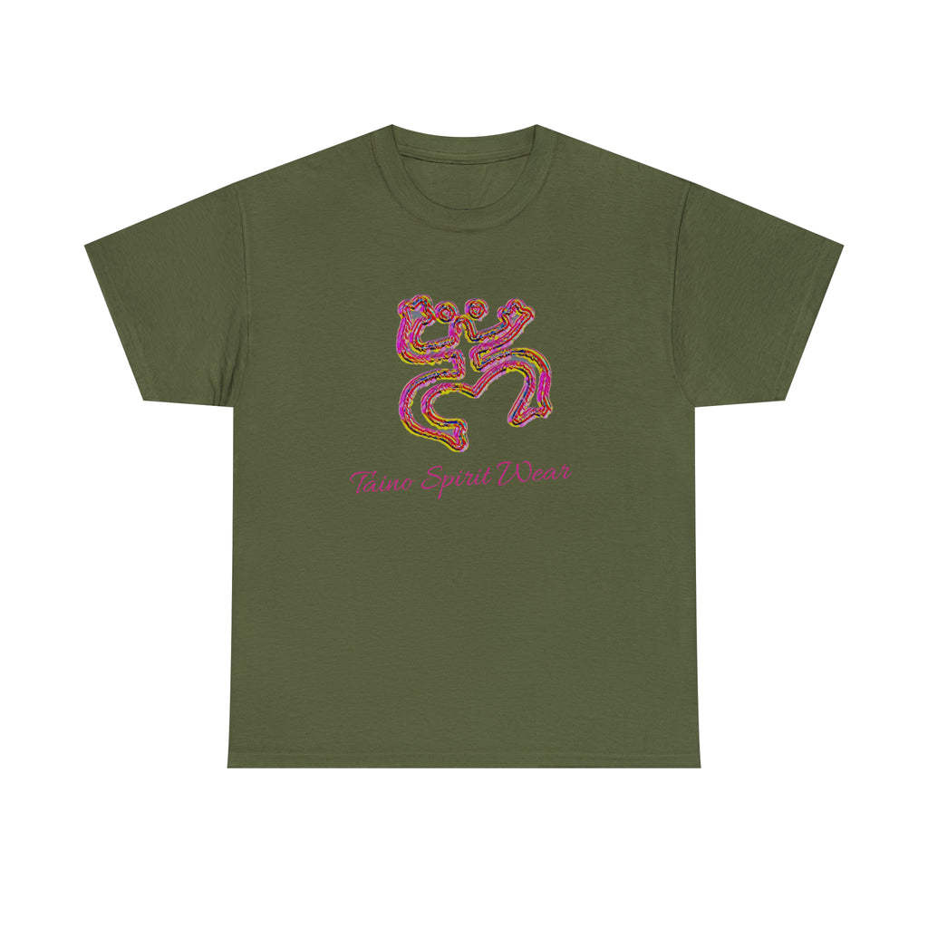 Taino/Puerto Rican Red Coqui Unisex Heavy Cotton Tee
