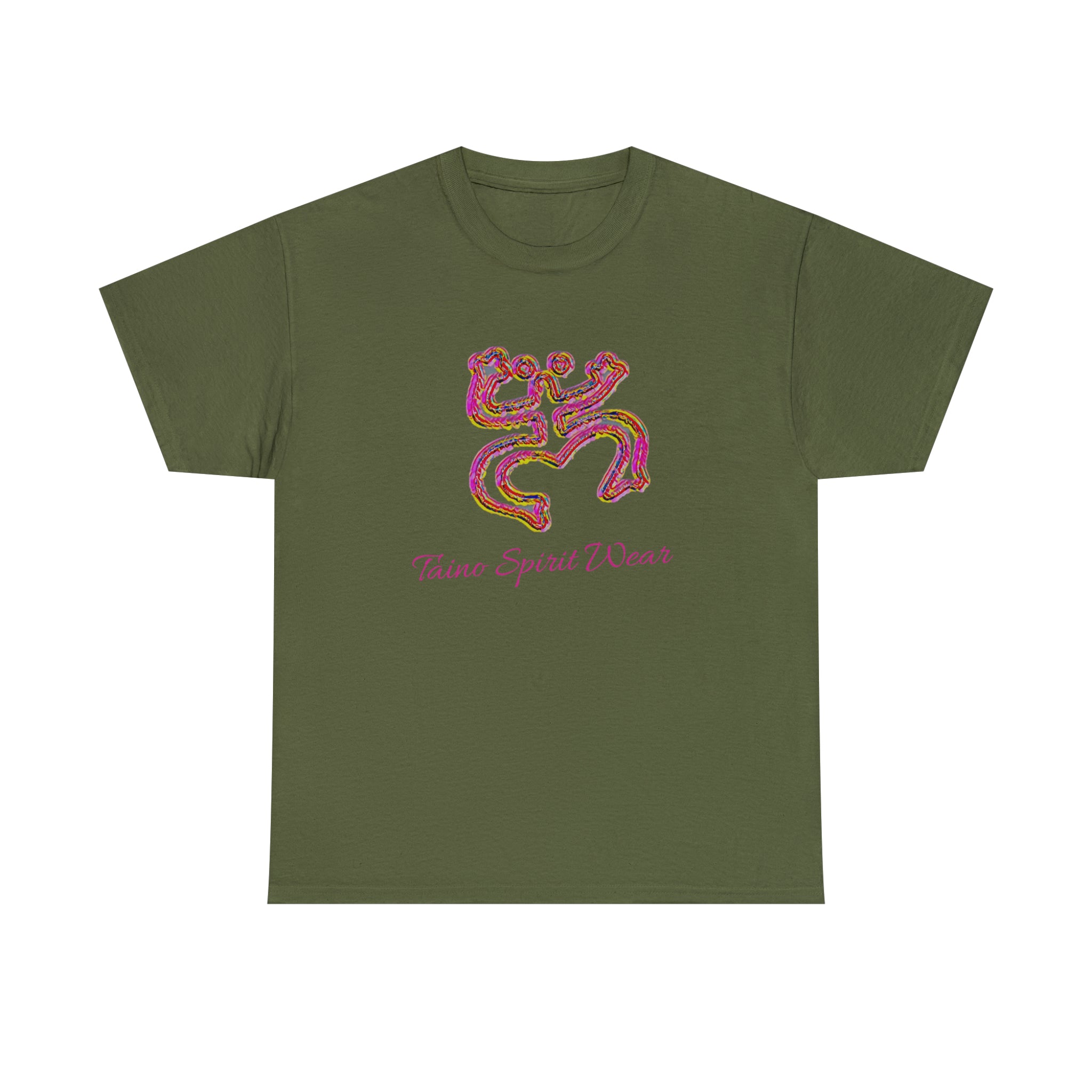 Taino/Puerto Rican Red Coqui Unisex Heavy Cotton Tee