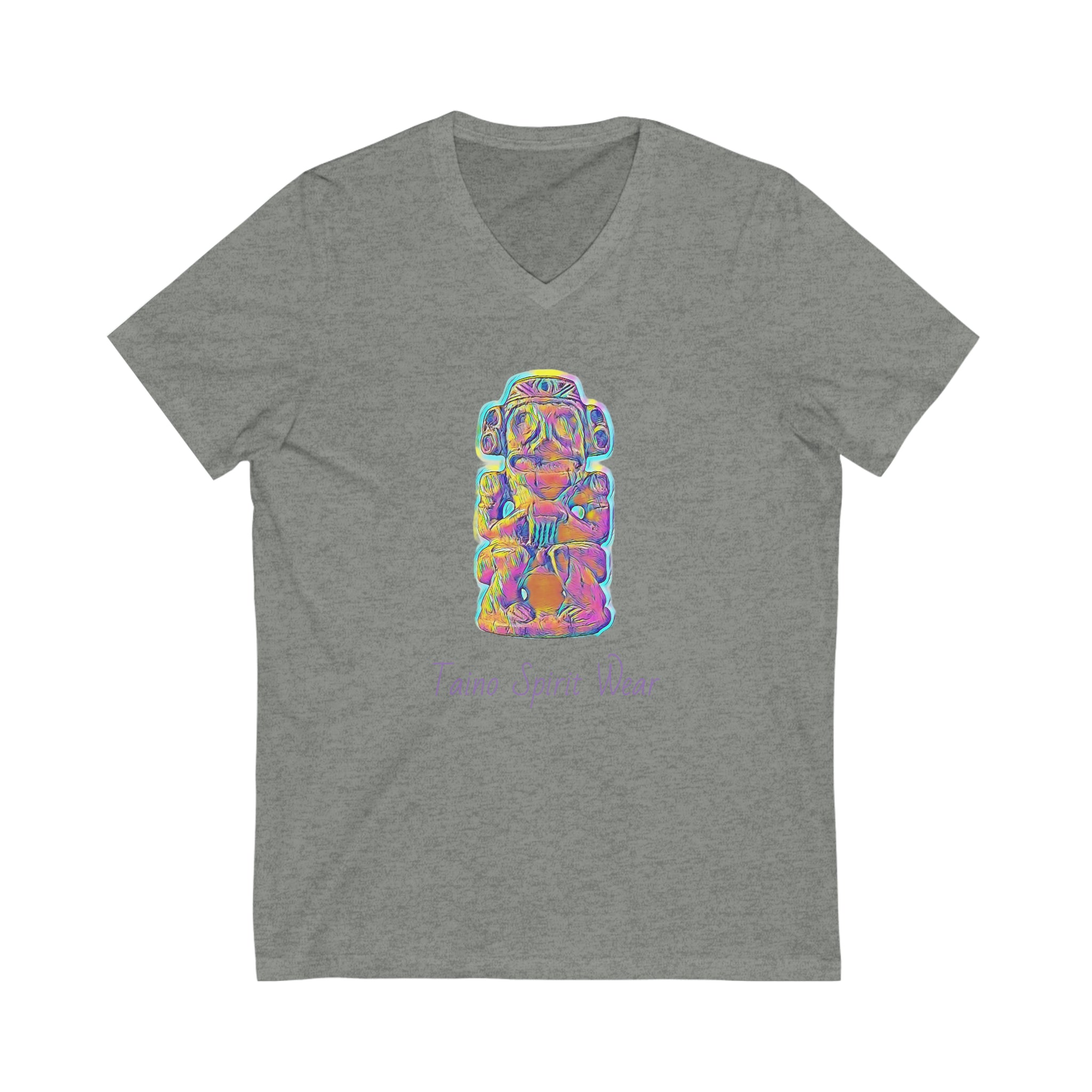 Taino Artifact Unisex Jersey Short Sleeve V-Neck Tee
