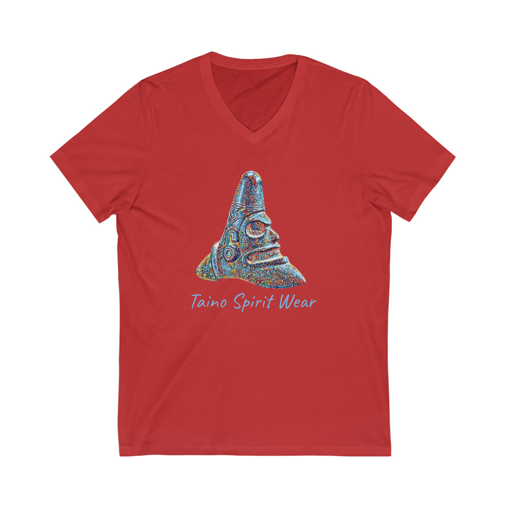 Taino Trigonolito Unisex Jersey Short Sleeve V-Neck Tee