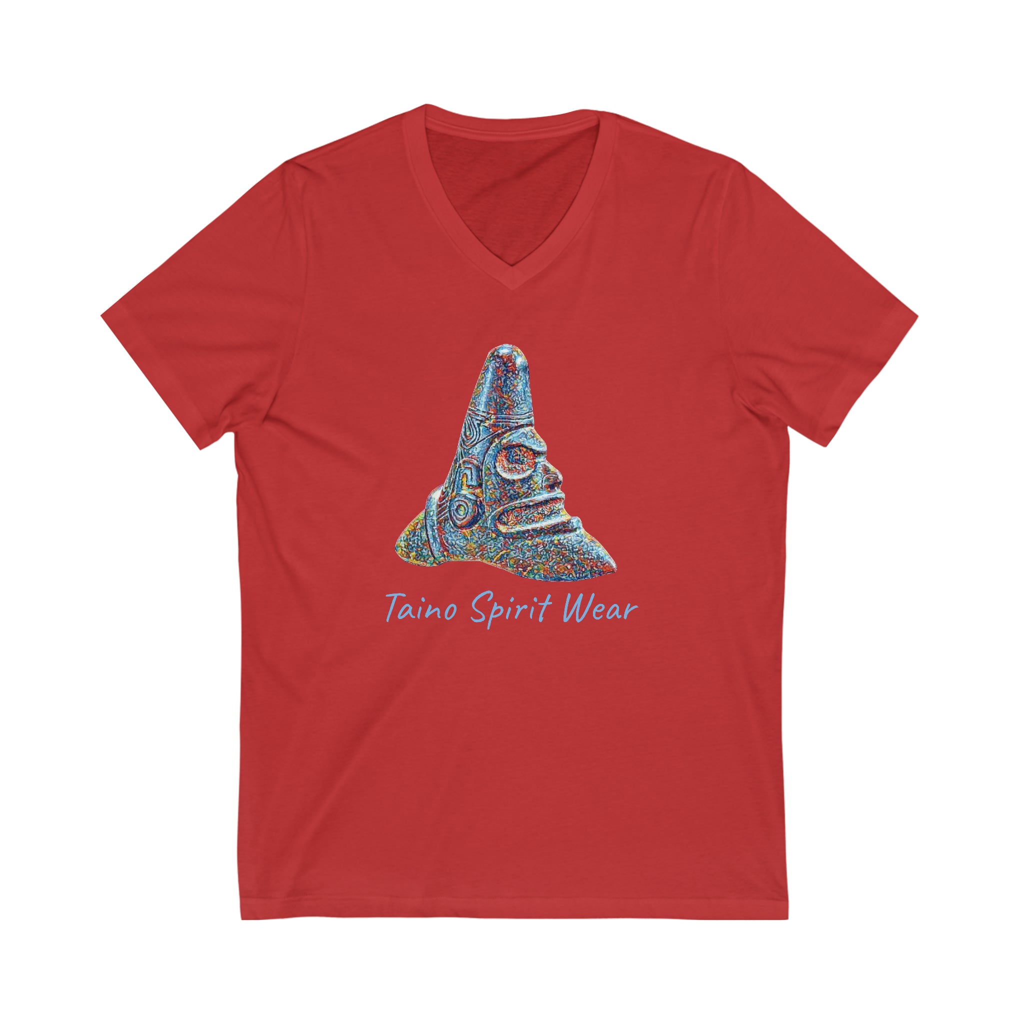 Taino Trigonolito Unisex Jersey Short Sleeve V-Neck Tee