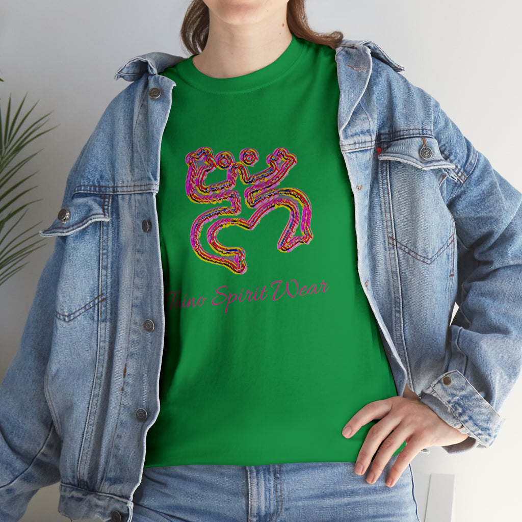 Taino/Puerto Rican Red Coqui Unisex Heavy Cotton Tee