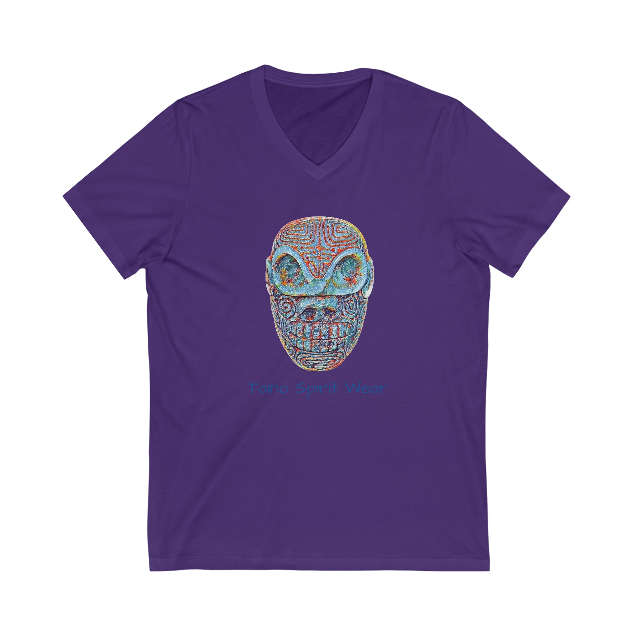 Taino Artifact Unisex Jersey Short Sleeve V-Neck Tee