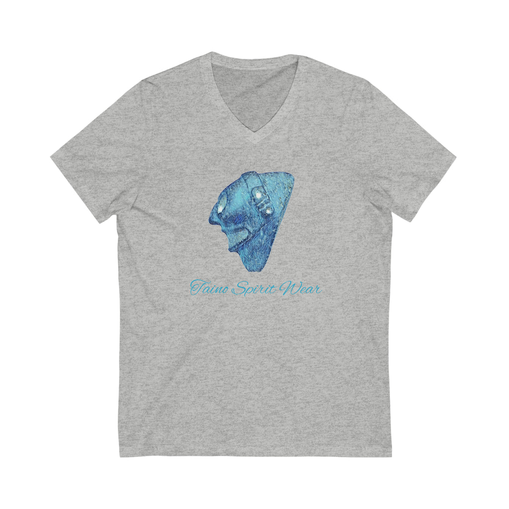 Taino Trigonolito Unisex Jersey Short Sleeve V-Neck Tee