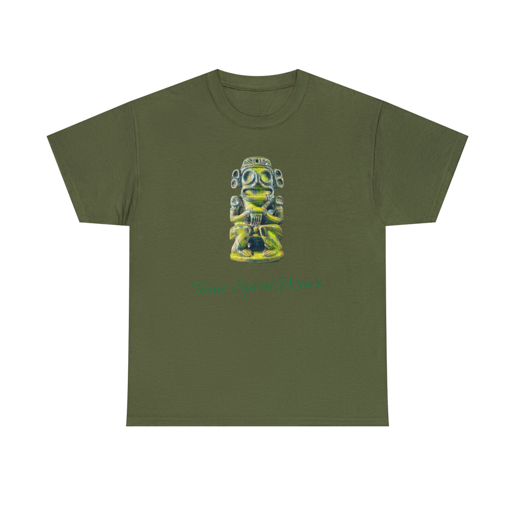 Taino Green Zemi Unisex Heavy Cotton Tee