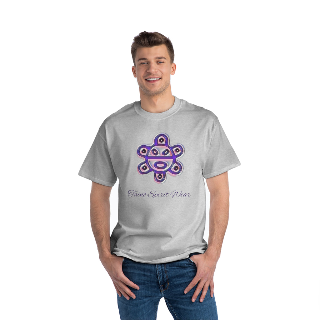 Purple Taino Sun Beefy-T®  Short-Sleeve T-Shirt
