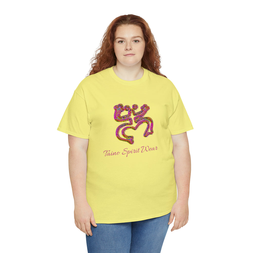 Taino/Puerto Rican Red Coqui Unisex Heavy Cotton Tee