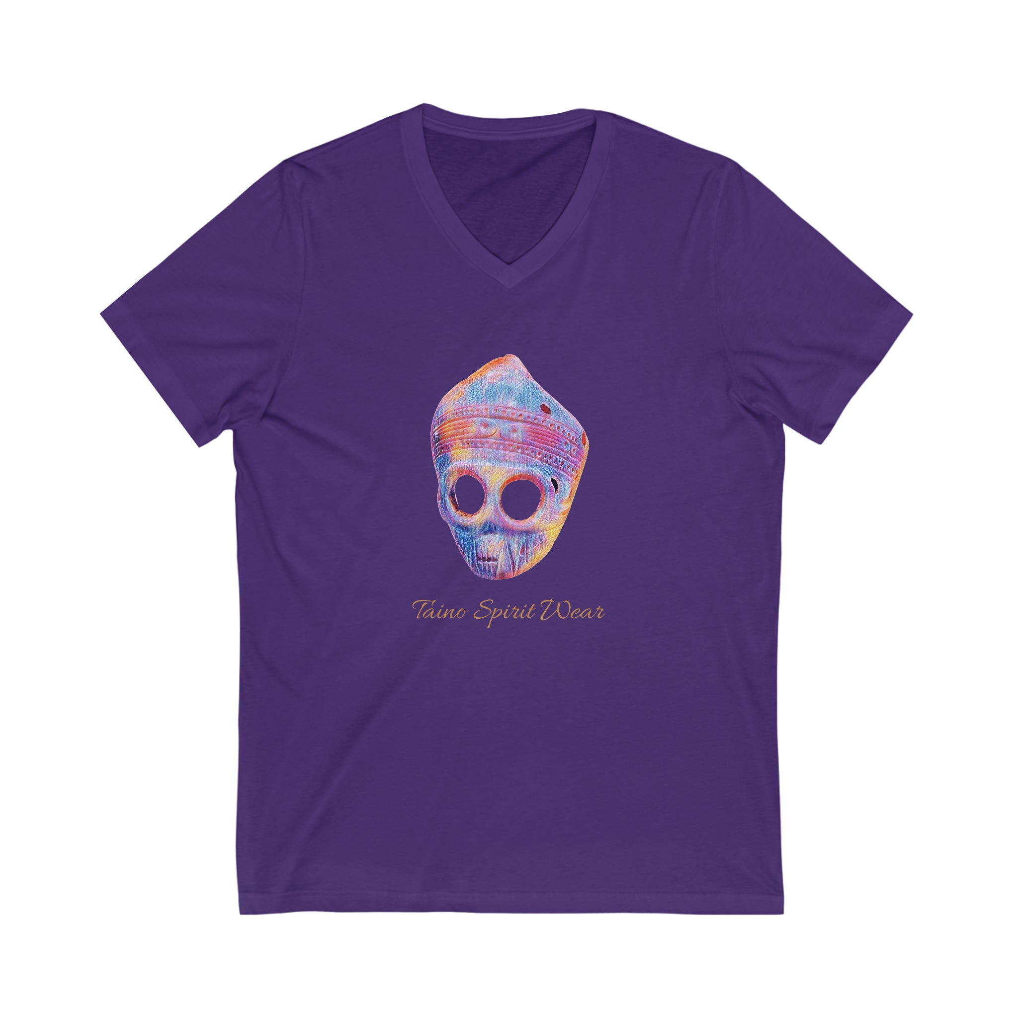 Taino Artifact Unisex Jersey Short Sleeve V-Neck Tee
