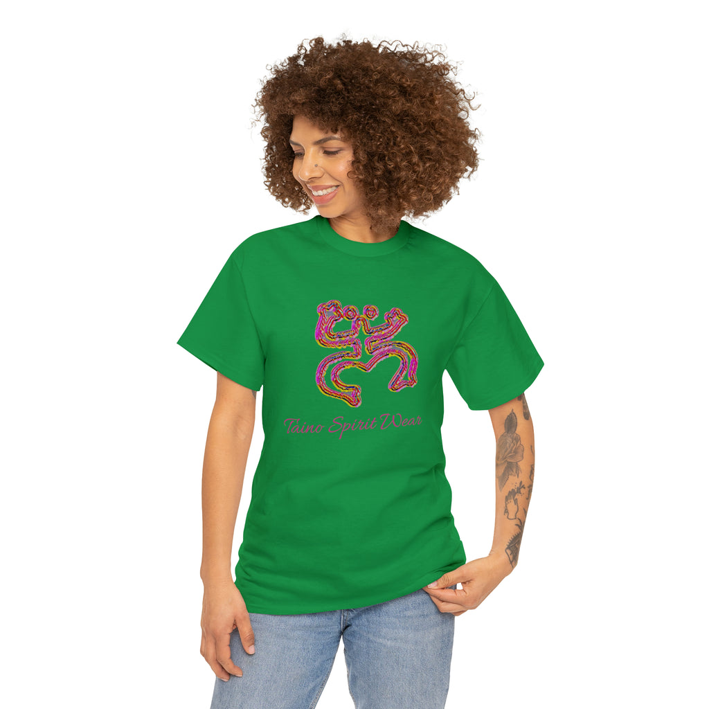 Taino/Puerto Rican Red Coqui Unisex Heavy Cotton Tee