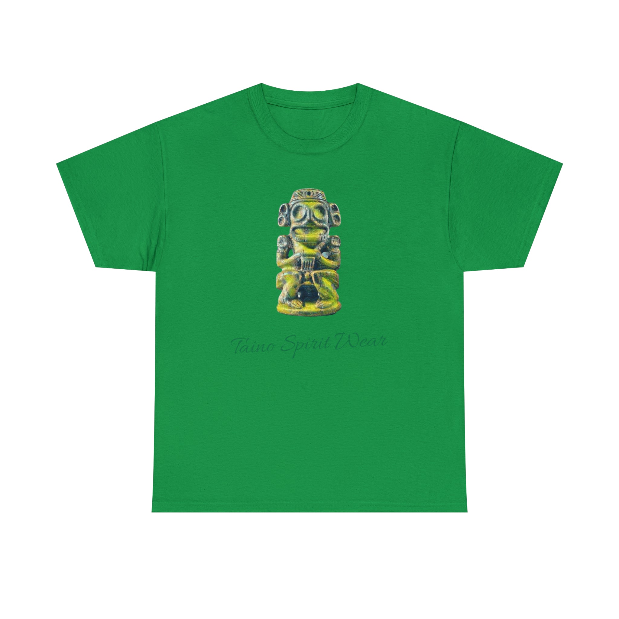 Taino Green Zemi Unisex Heavy Cotton Tee