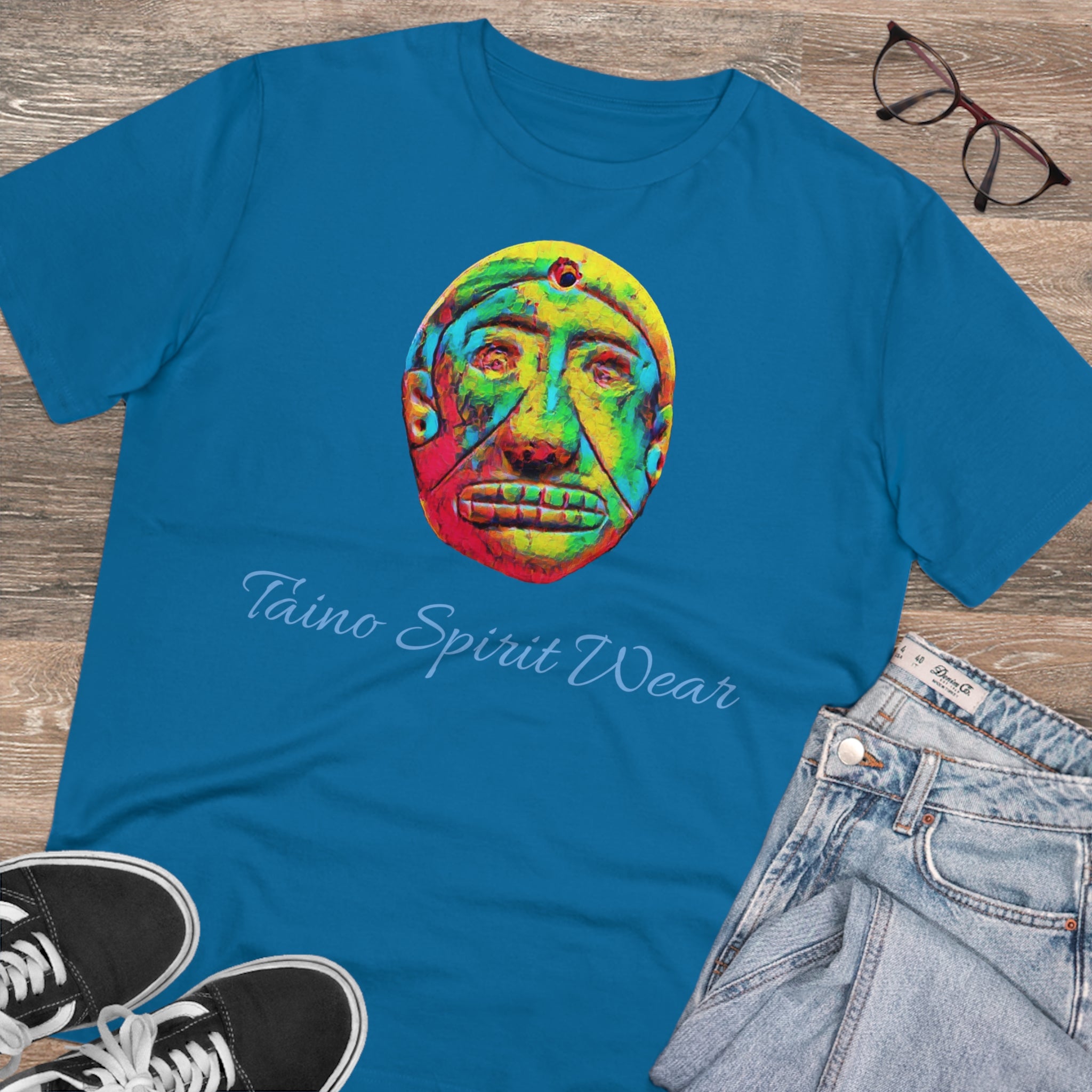 Taino Multicolored Artifact Organic Creator T-shirt - Unisex
