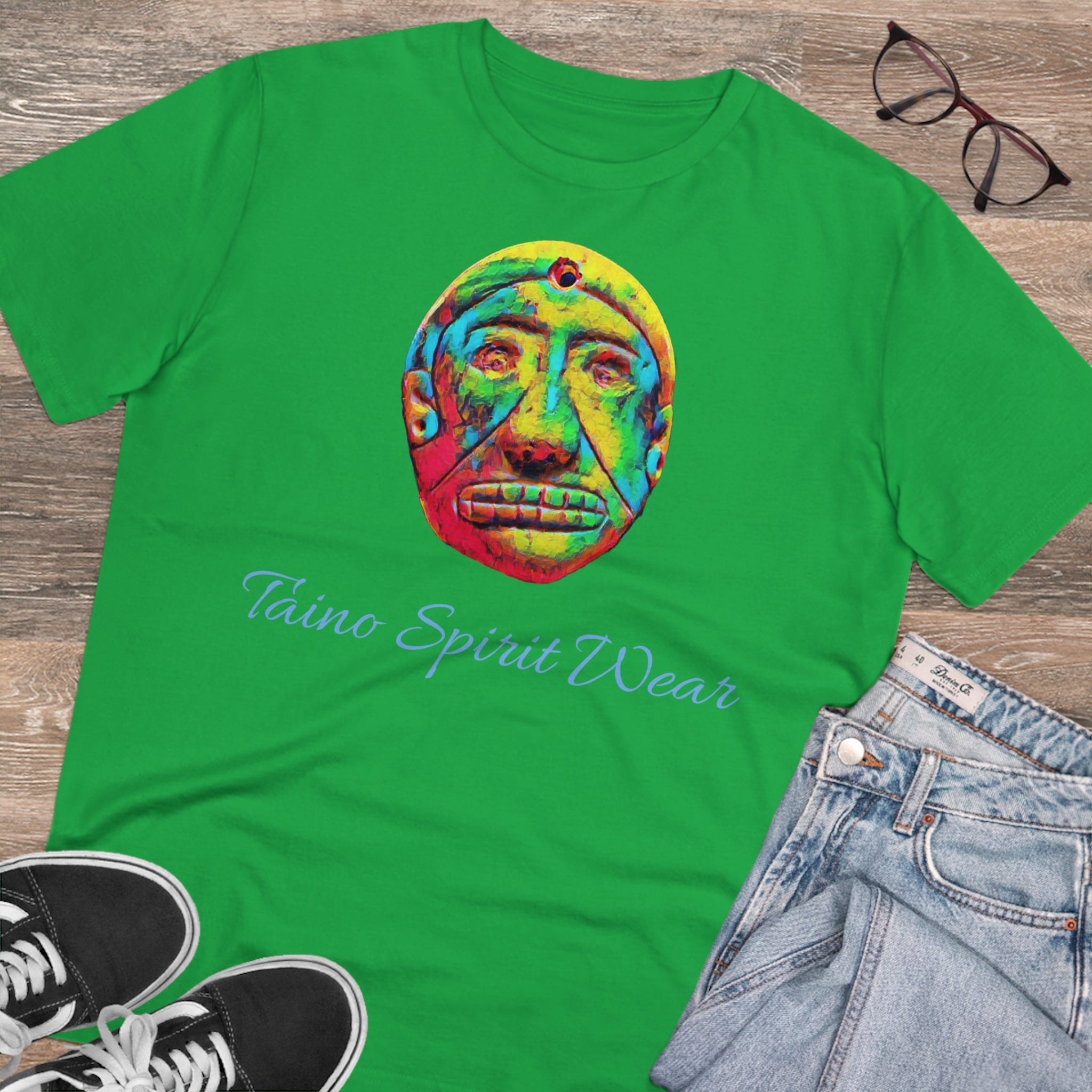 Taino Multicolored Artifact Organic Creator T-shirt - Unisex