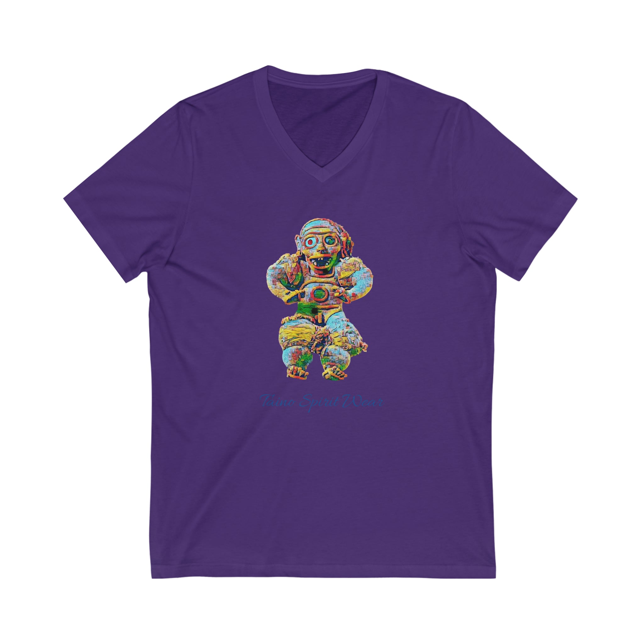 Taino Artifact Unisex Jersey Short Sleeve V-Neck Tee