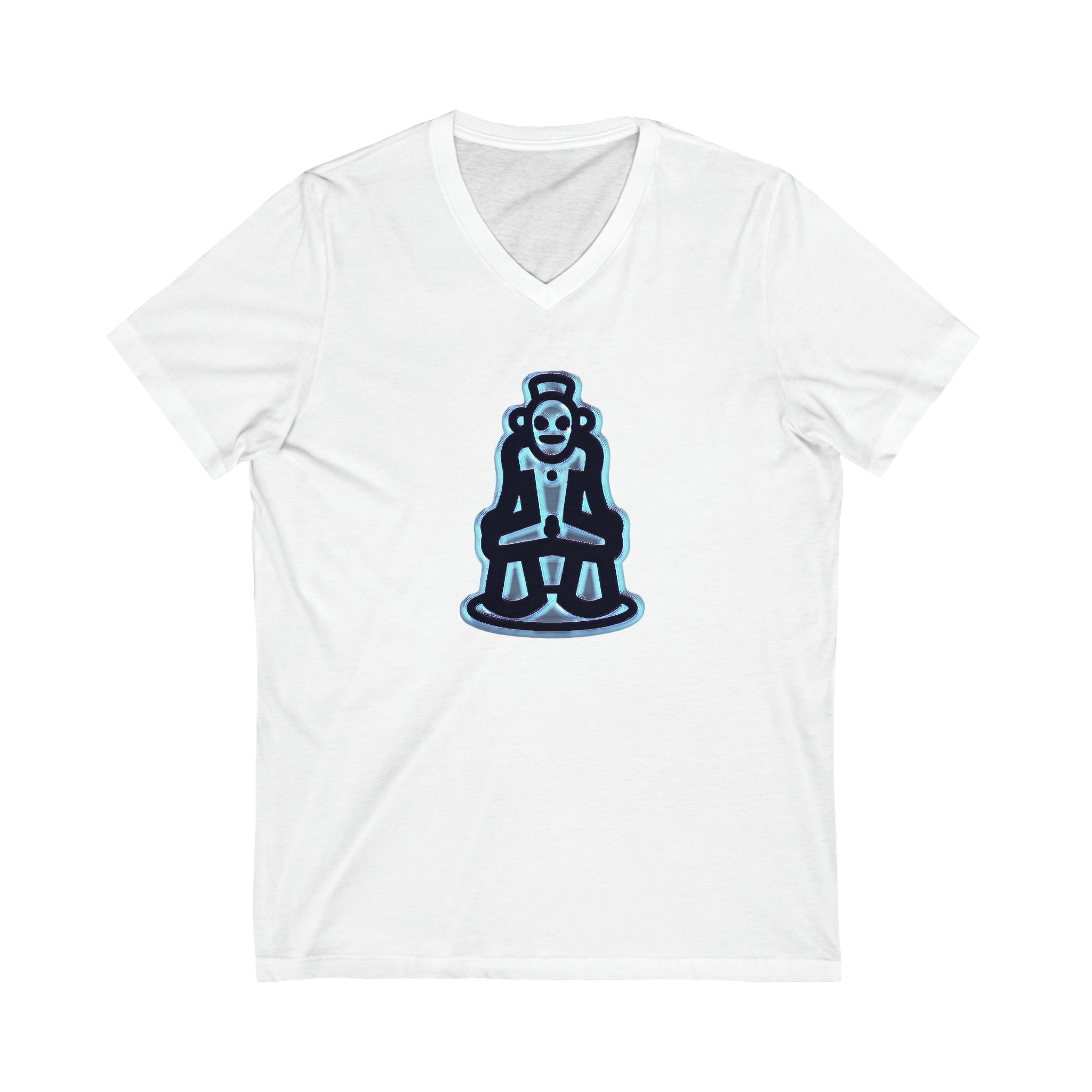 Taino Symbolism Unisex Jersey Short Sleeve V-Neck Tee