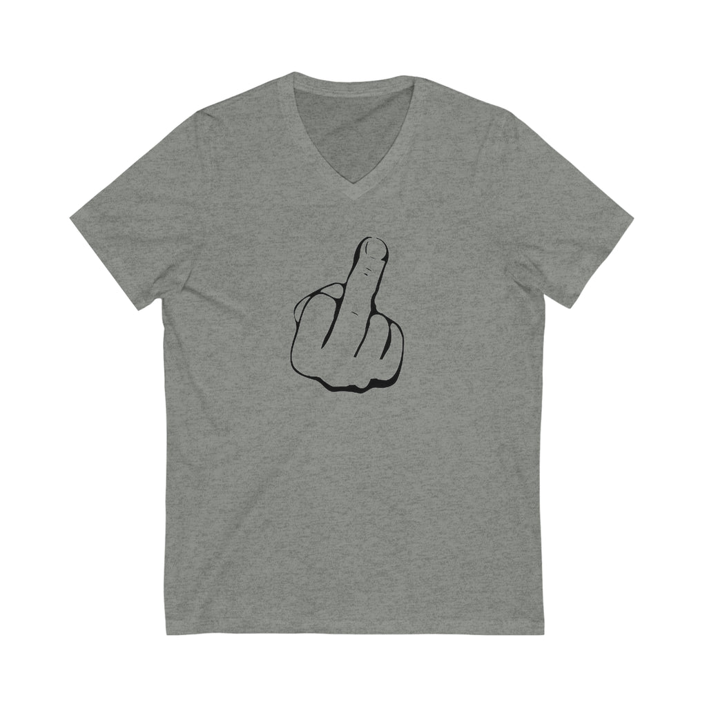 The Middle Finger Unisex Jersey Short Sleeve V-Neck Tee