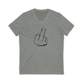 The Middle Finger Unisex Jersey Short Sleeve V-Neck Tee