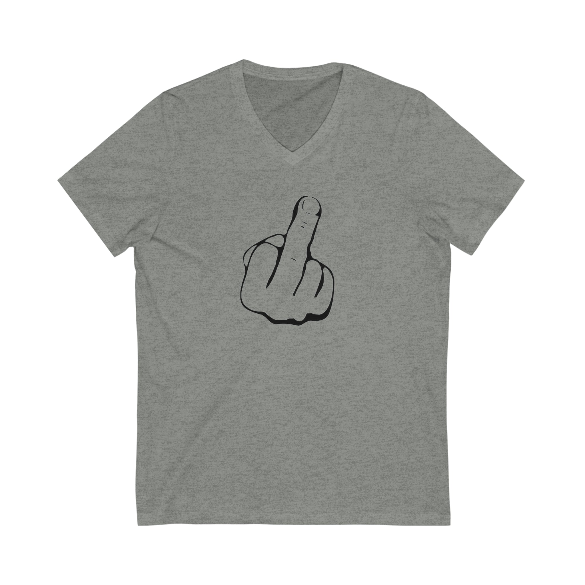 The Middle Finger Unisex Jersey Short Sleeve V-Neck Tee