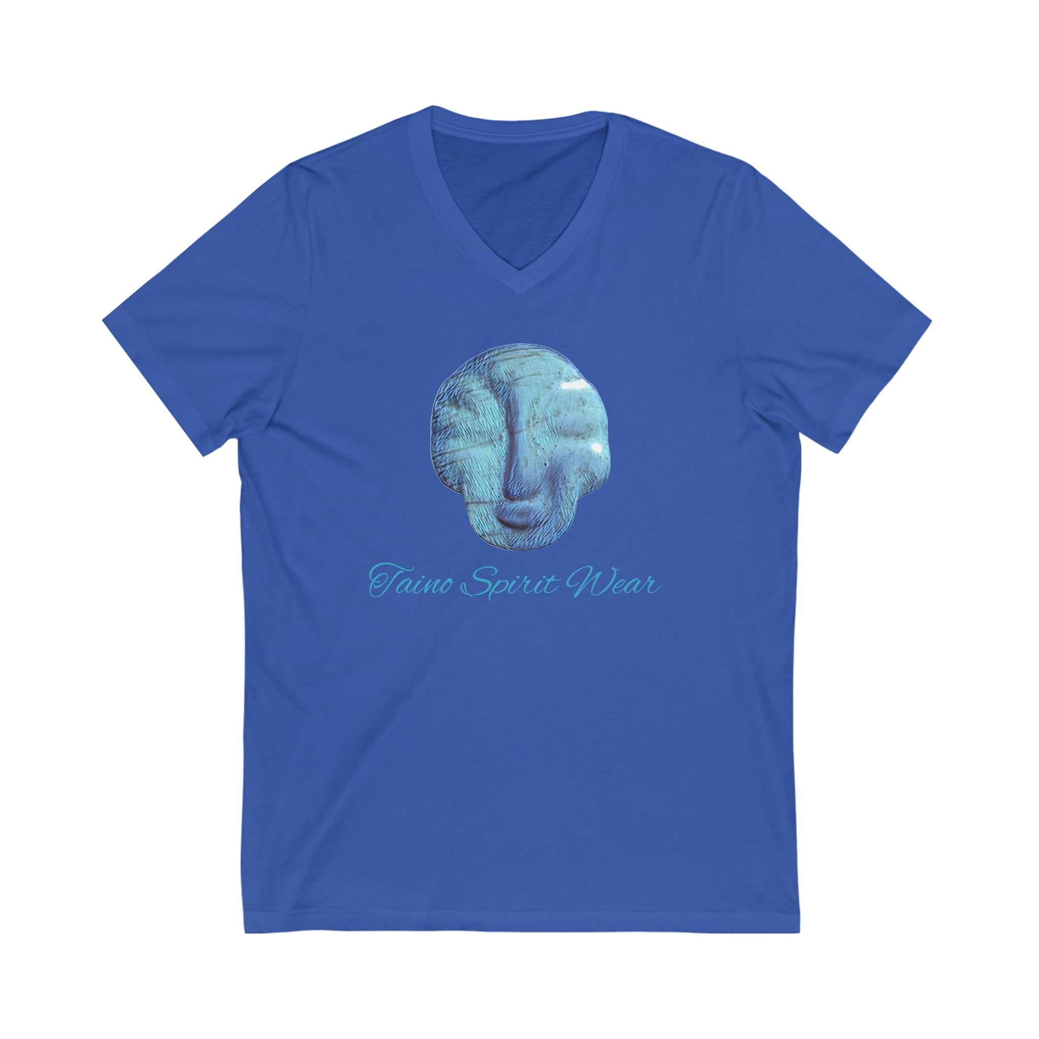 Taino Seashell Artifact Unisex Jersey Short Sleeve V-Neck Tee