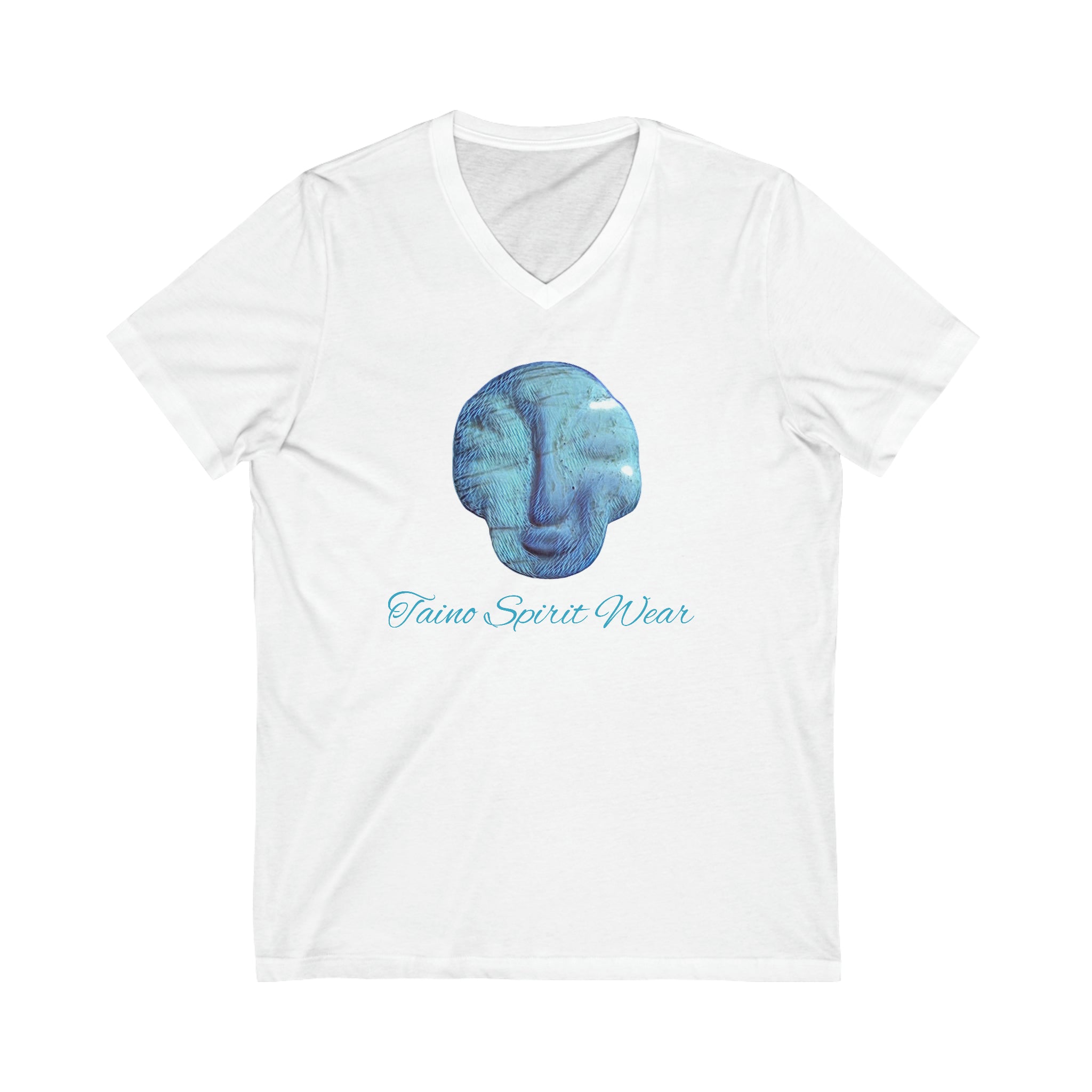 Taino Seashell Artifact Unisex Jersey Short Sleeve V-Neck Tee
