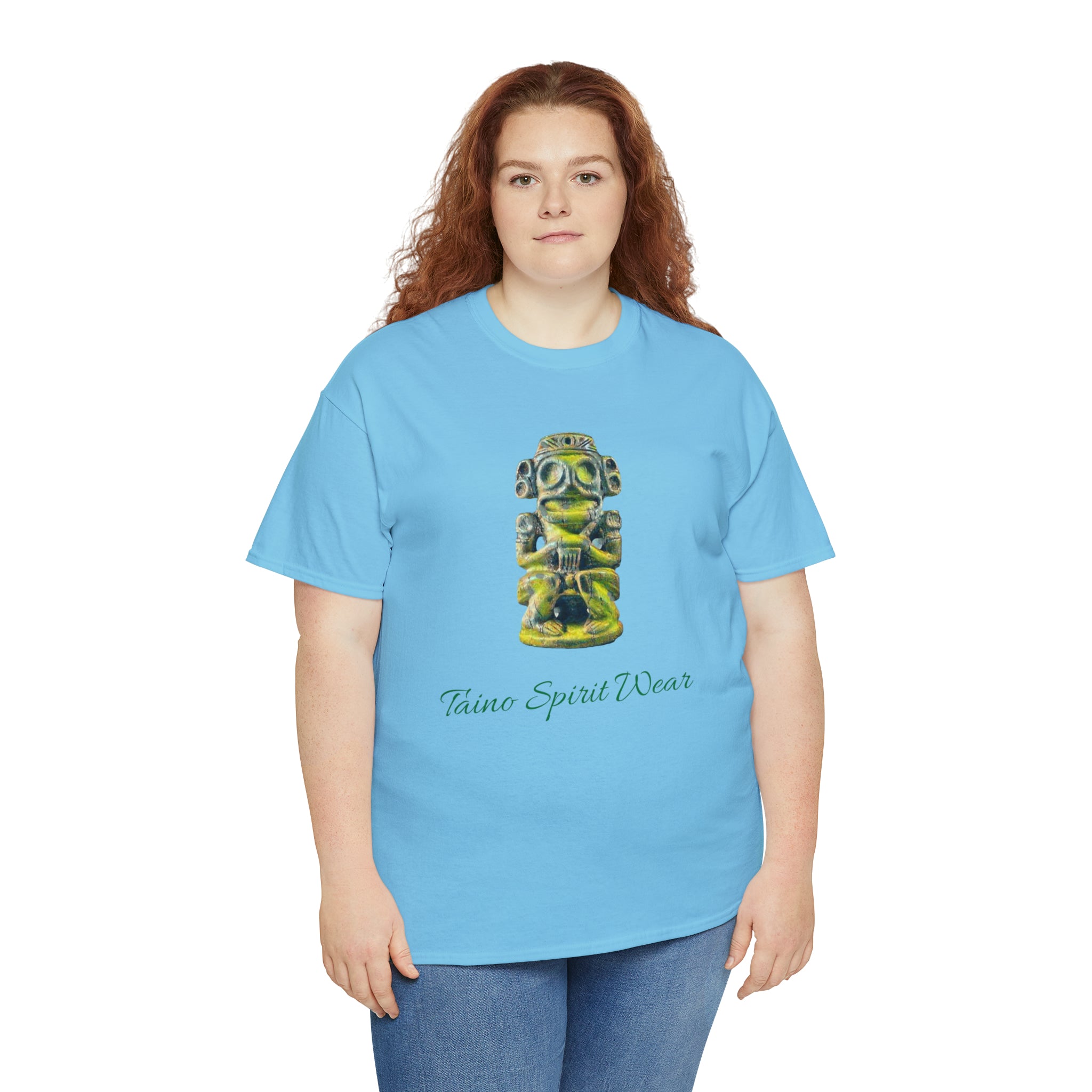 Taino Green Zemi Unisex Heavy Cotton Tee