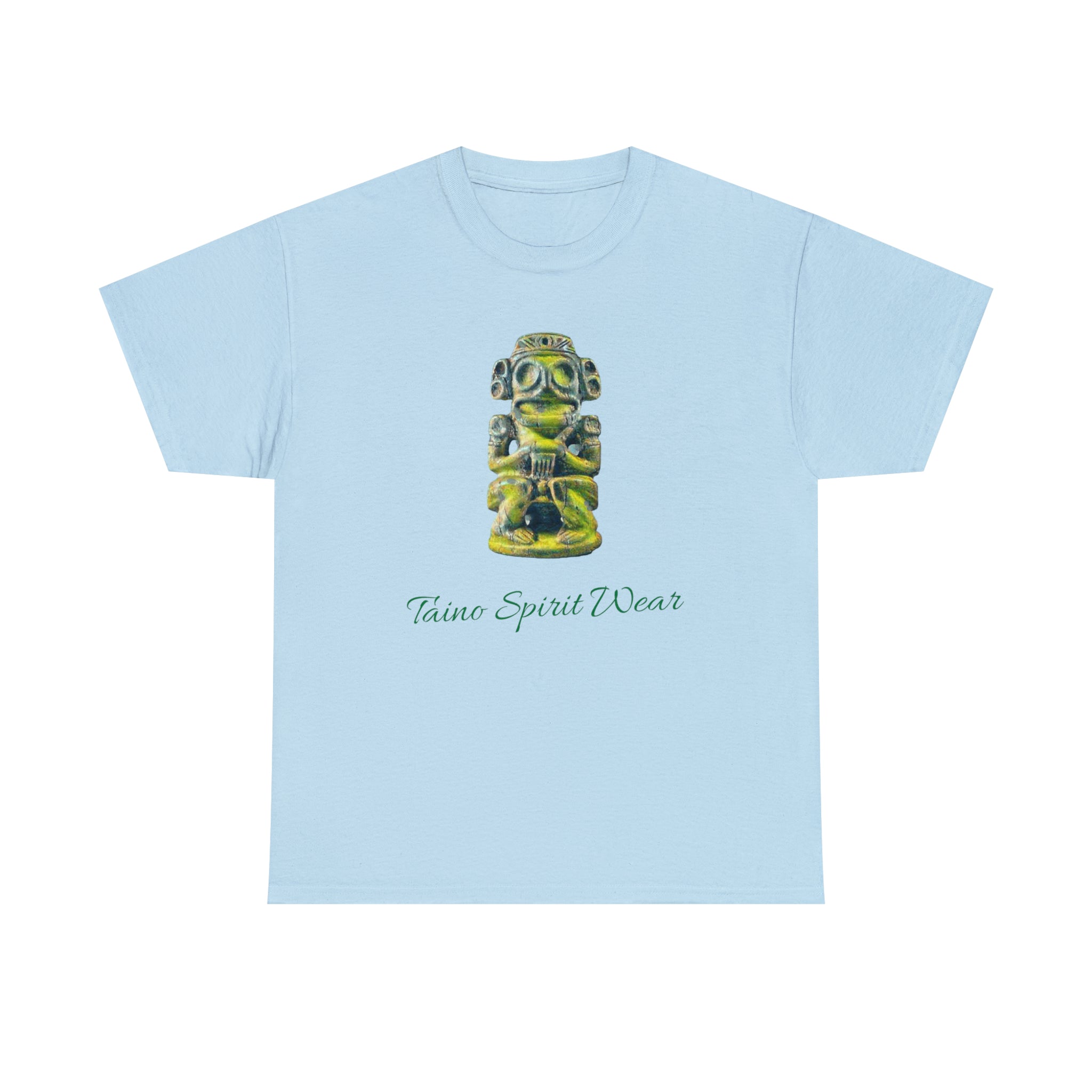 Taino Green Zemi Unisex Heavy Cotton Tee