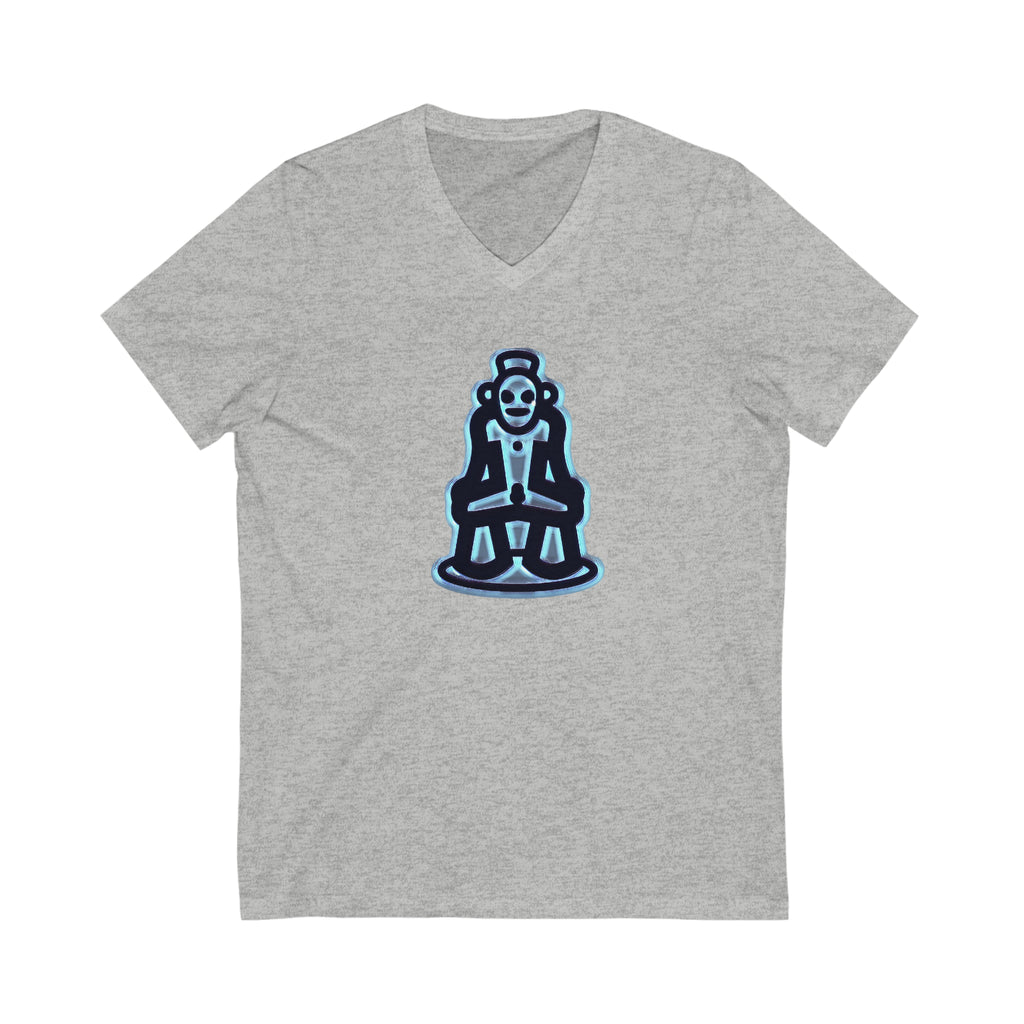 Taino Symbolism Unisex Jersey Short Sleeve V-Neck Tee